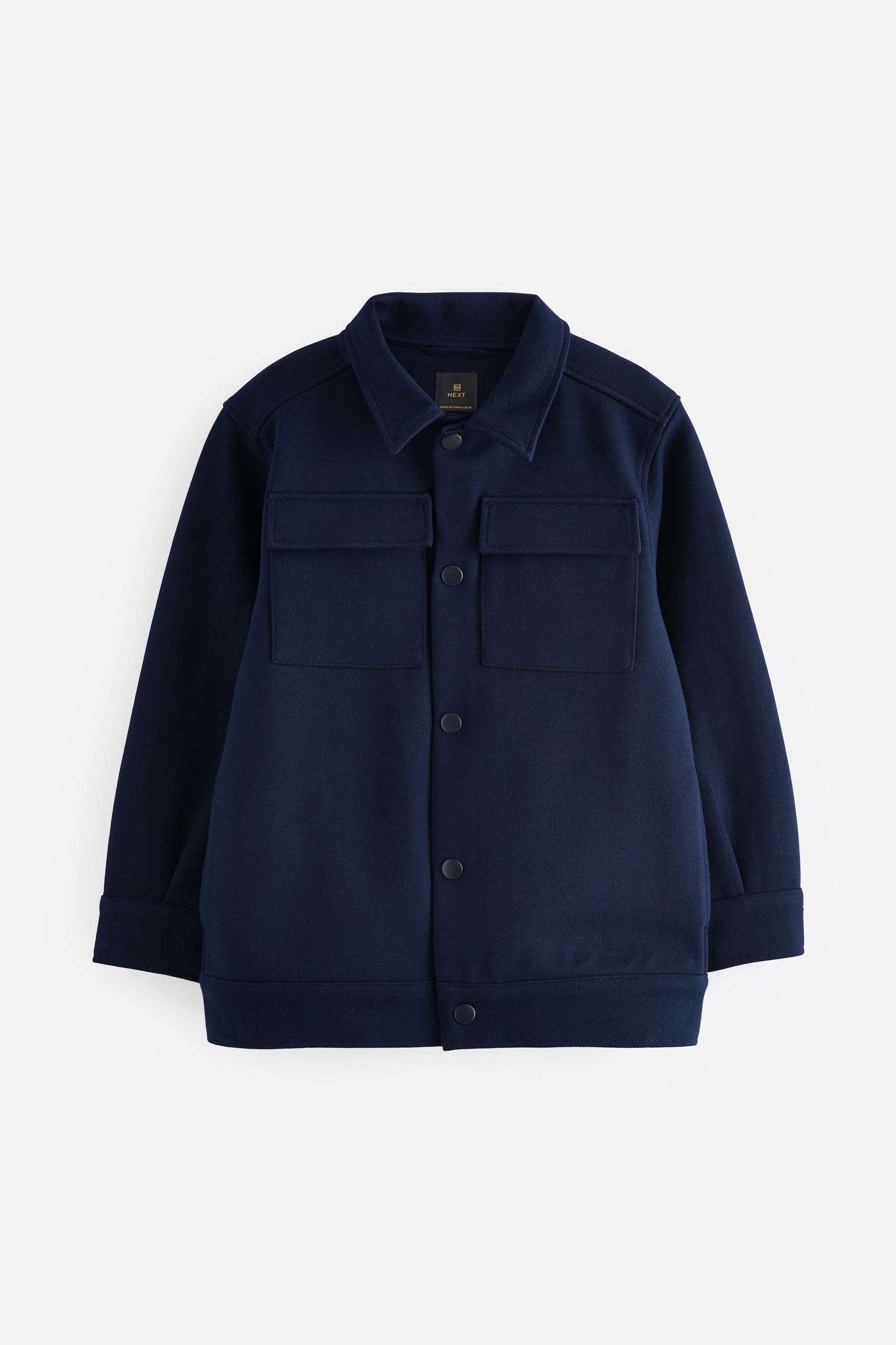 Navy Smart Jersey Shirt (3-16yrs)