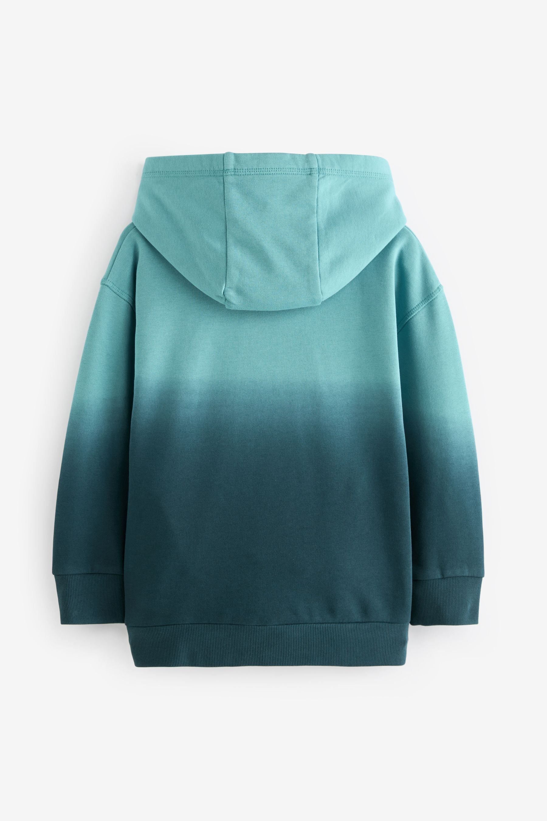 Blue 100% Cotton Dip Dyed Hoodie (3-16yrs)