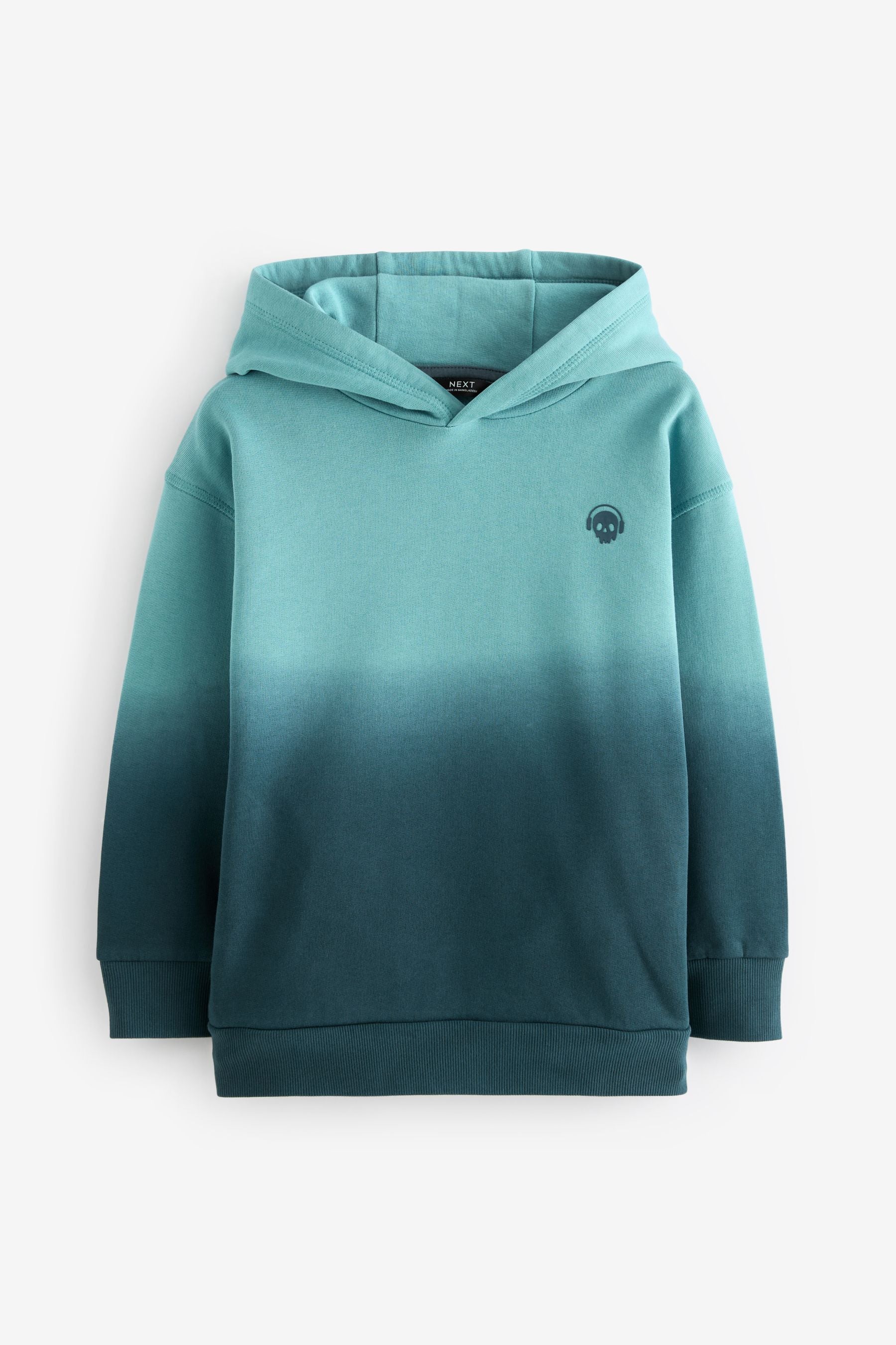 Blue 100% Cotton Dip Dyed Hoodie (3-16yrs)