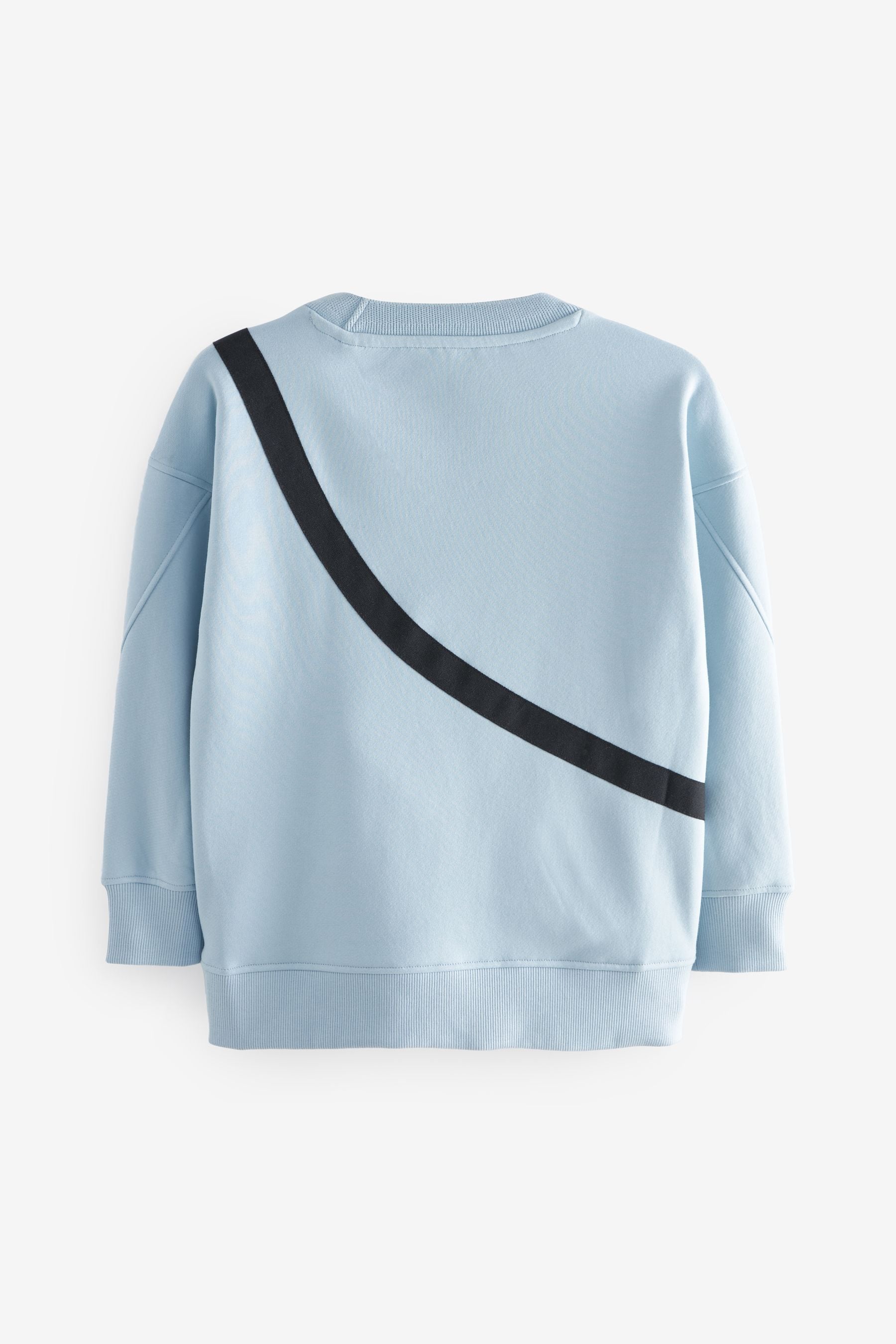 Blue Sub5cribe Bag Crew Neck Sweat Top (3-16yrs)