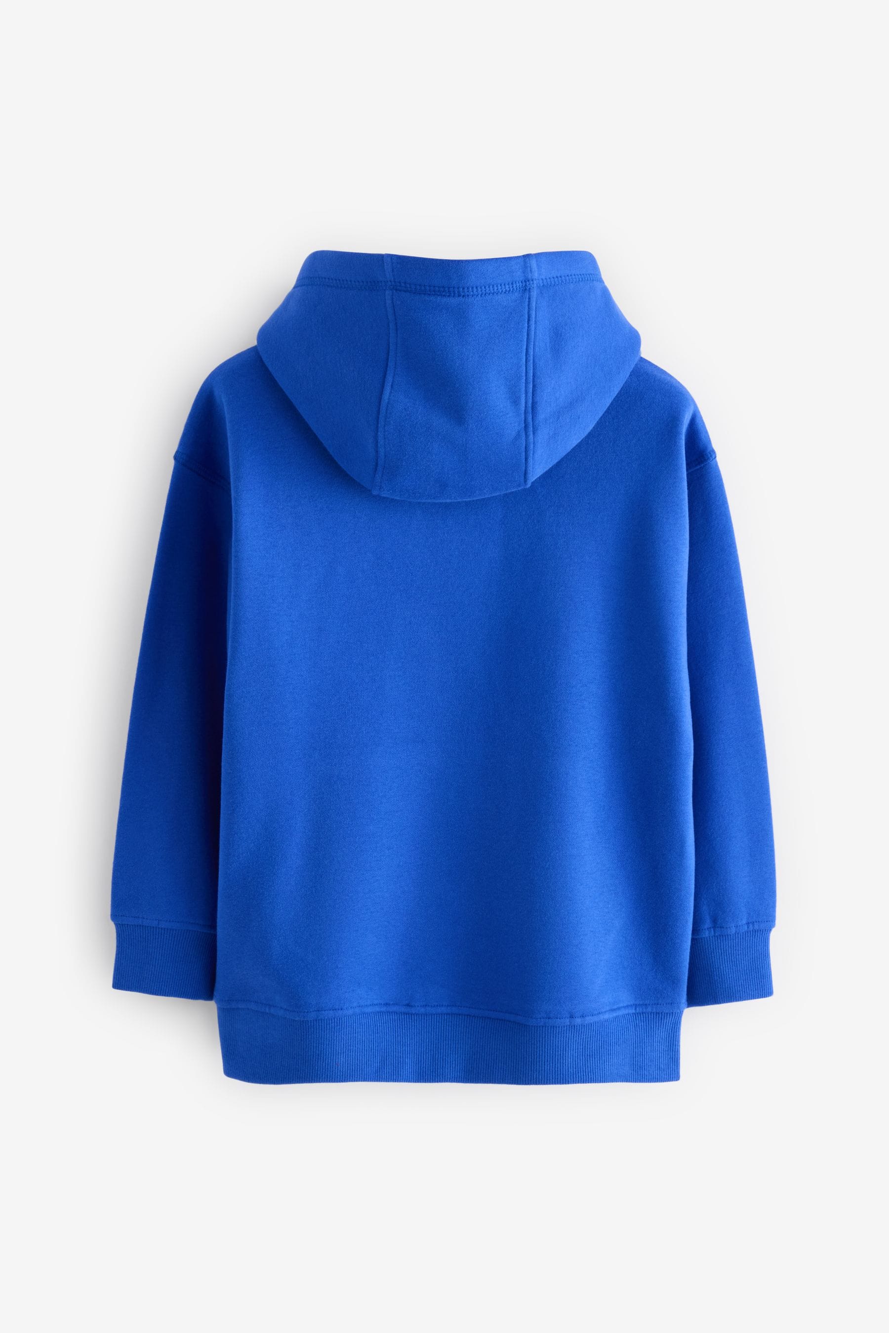 Cobalt Blue Plain Jersey Hoodie (3-16yrs)