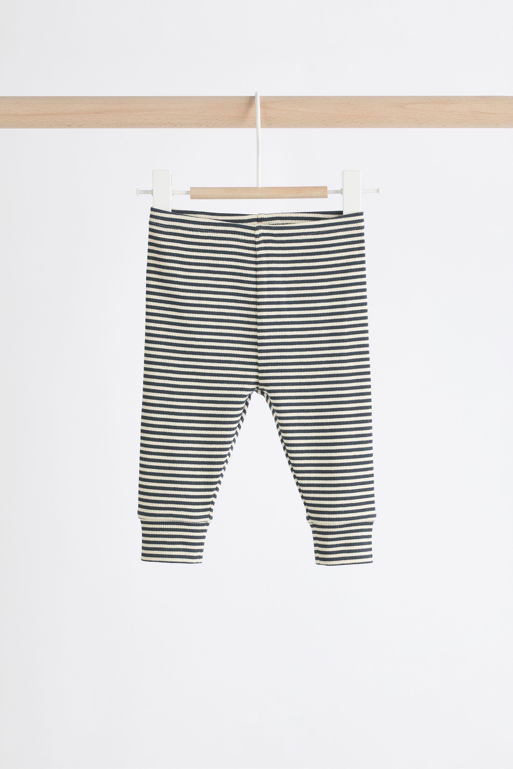 Navy Stripe Baby Knitted Top and Leggings Set (0mths-2yrs)