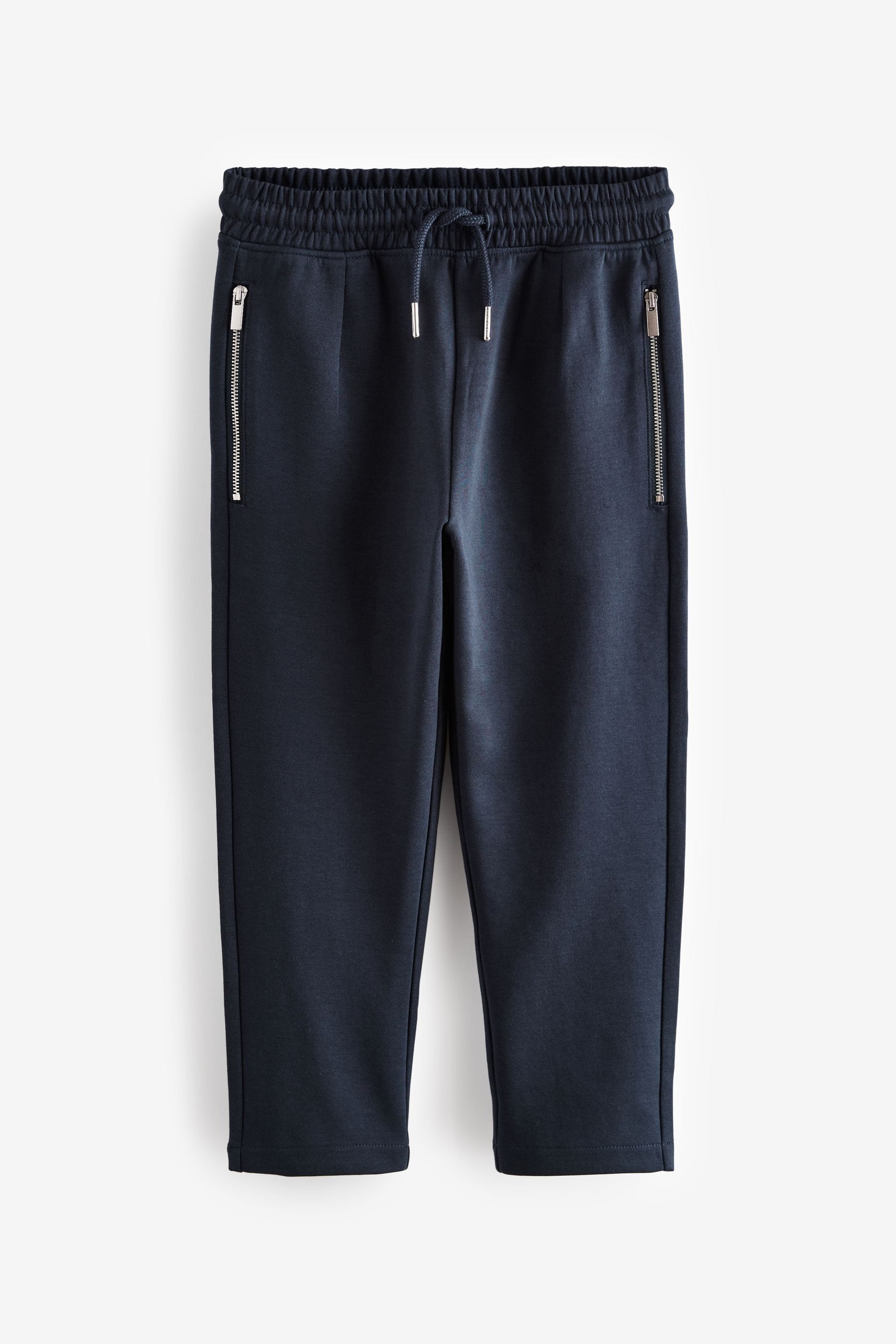 Navy Smart Pleated Front Joggers (3-16yrs)