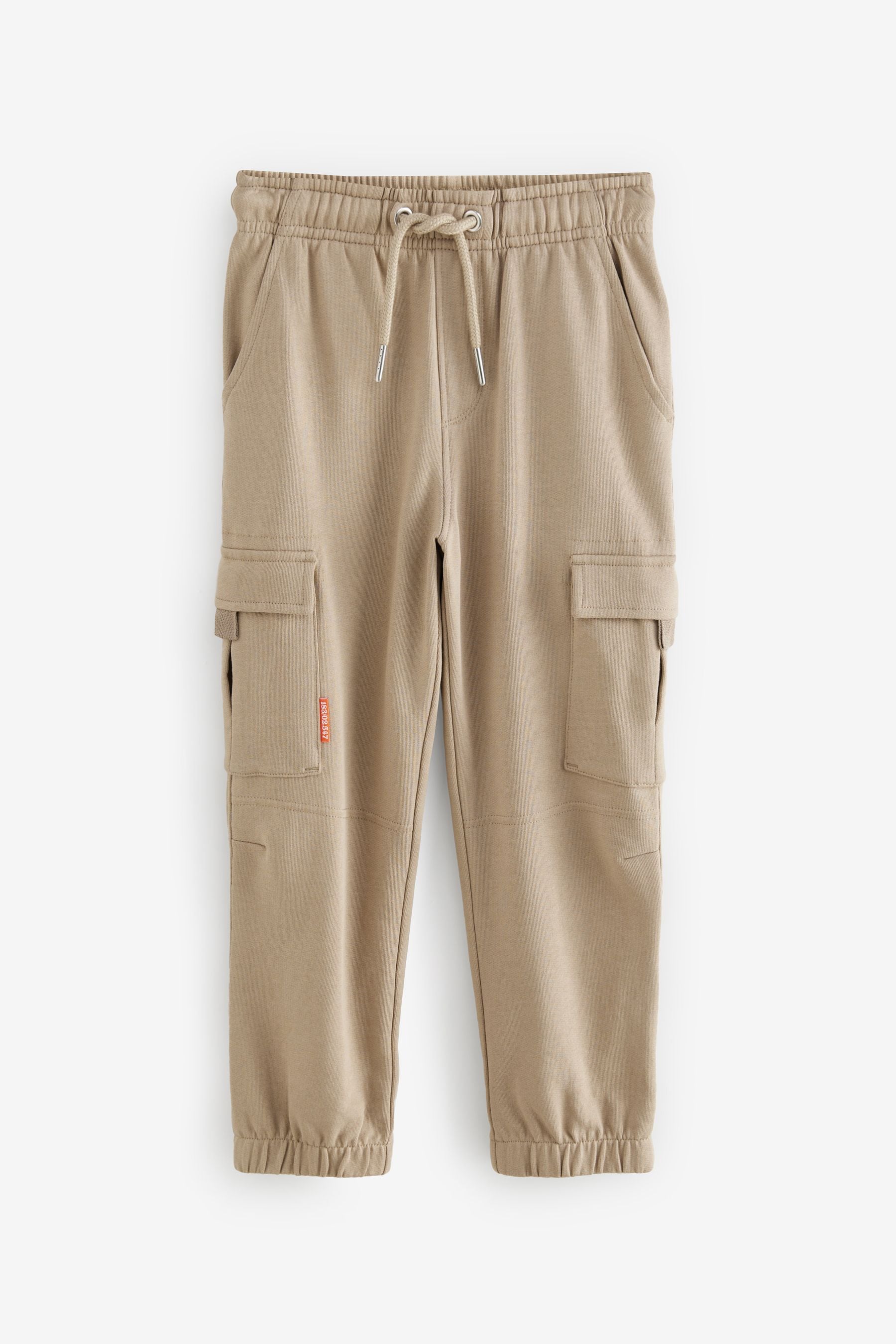 Mink Brown 100% Cotton Cargo Pocket Joggers (3-16yrs)