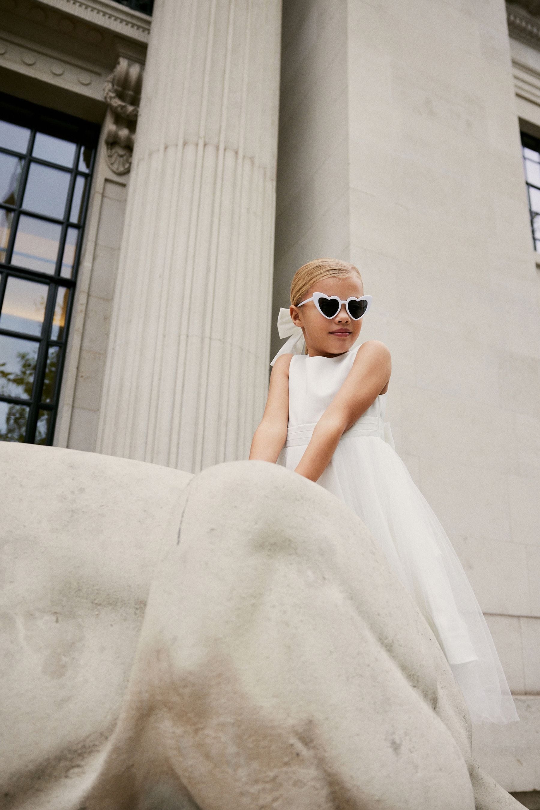 White Bridesmaid Dress (3mths-16yrs)