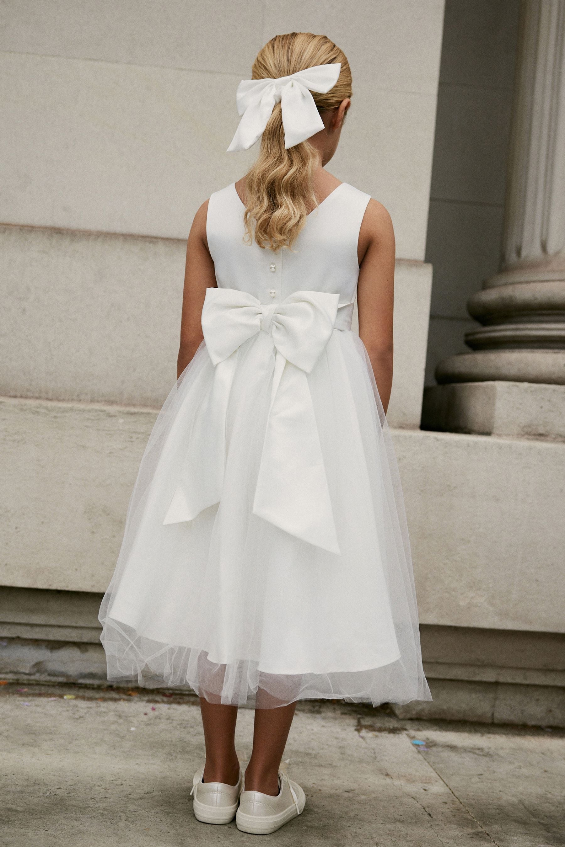 White Bridesmaid Dress (3mths-16yrs)