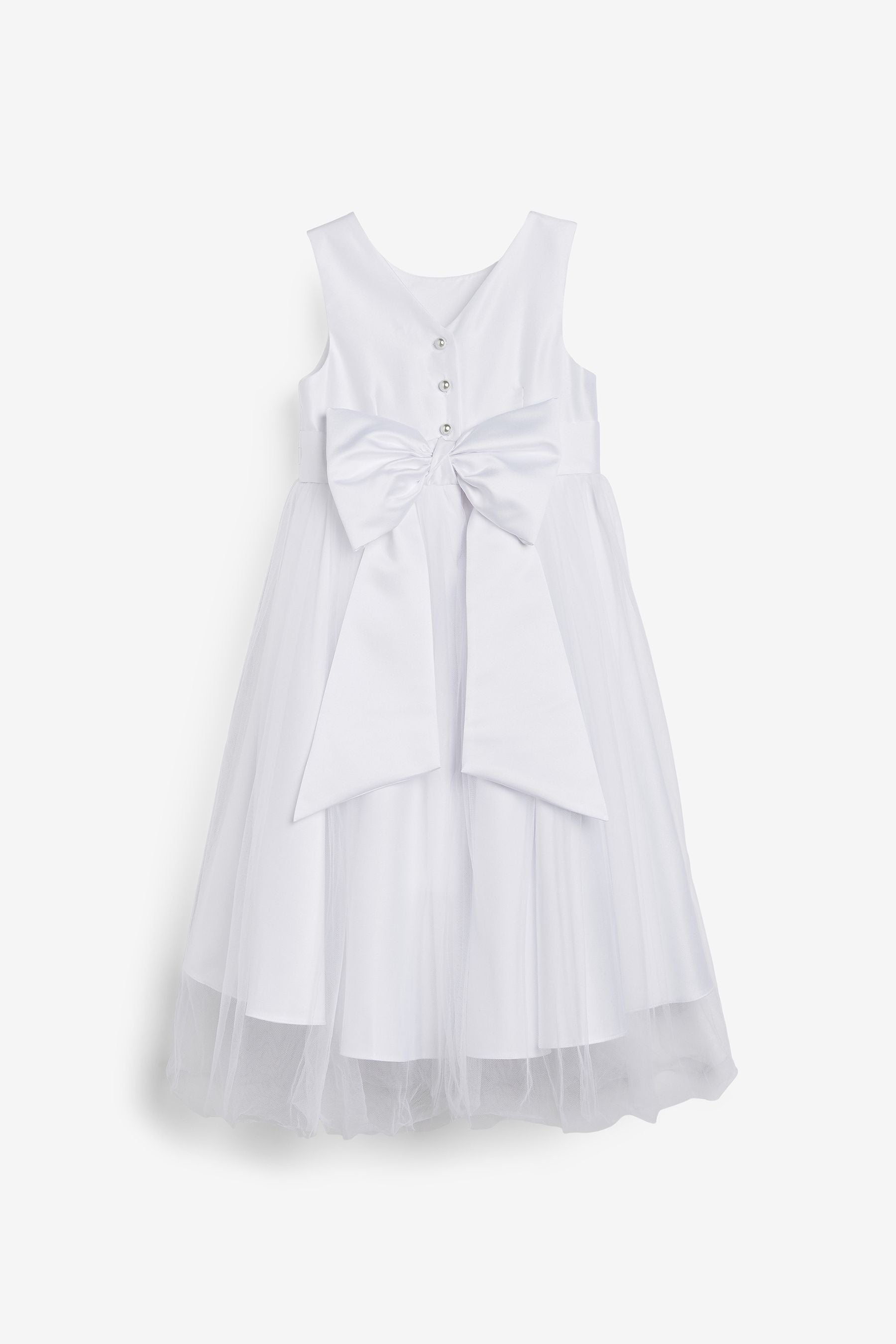 White Bridesmaid Dress (3mths-16yrs)