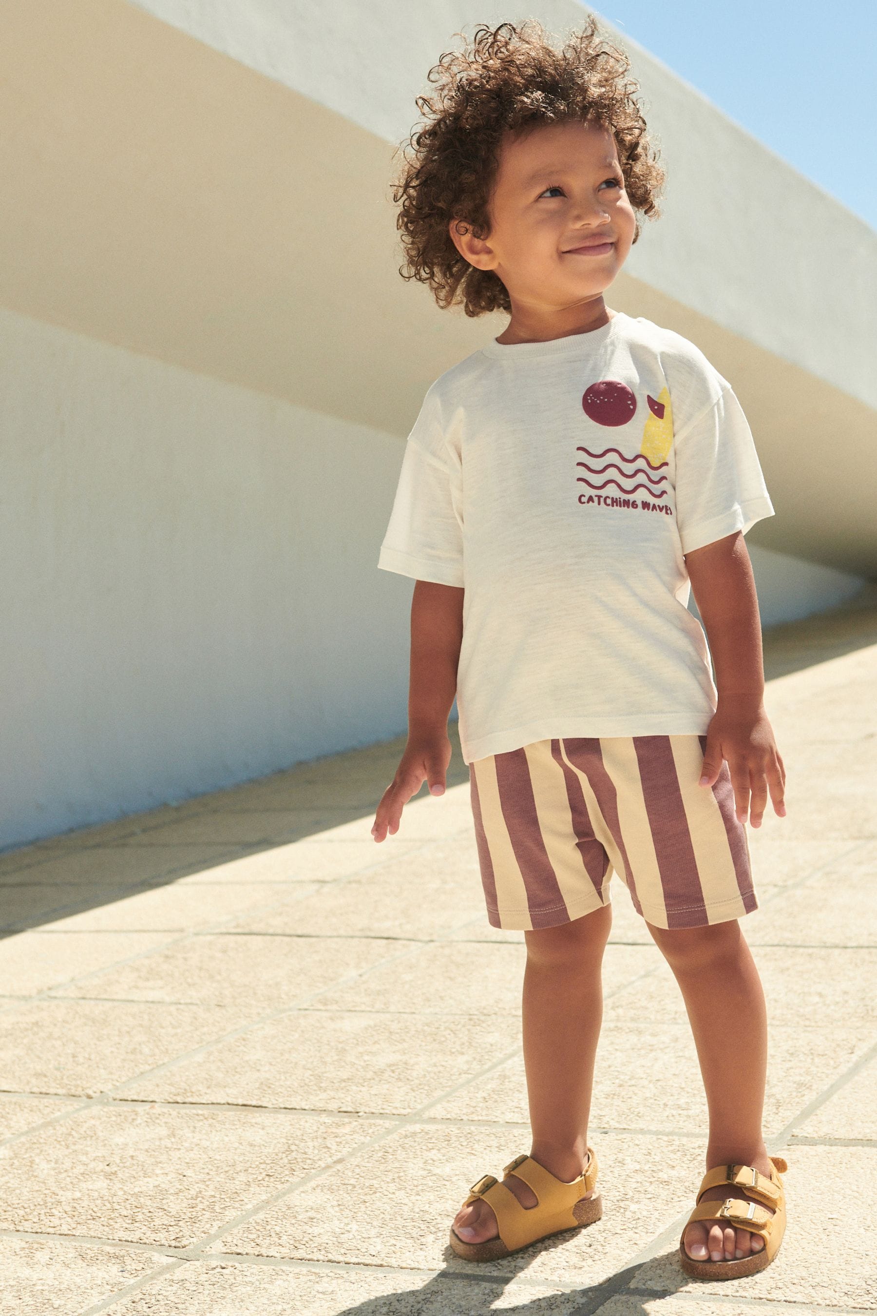 Purple T-Shirt And Shorts Set (3mths-7yrs)