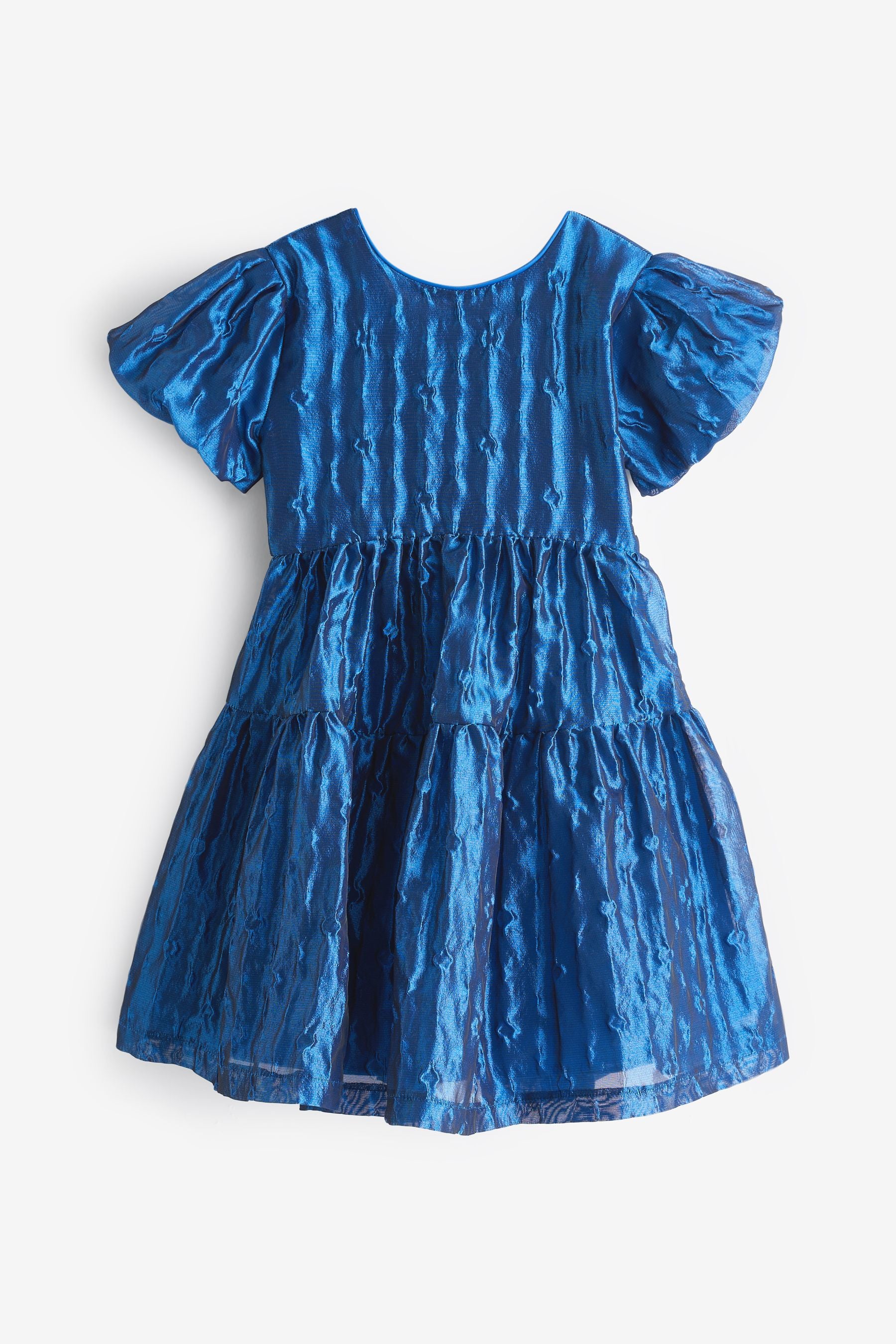 Baker by Ted Baker Blue Cloque Dress