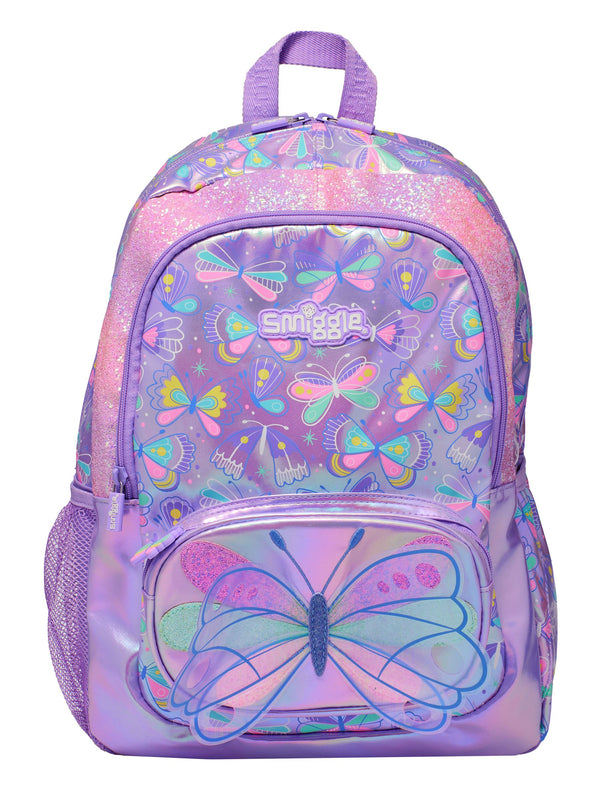 Smiggle Purple Flutter Classic Backpack