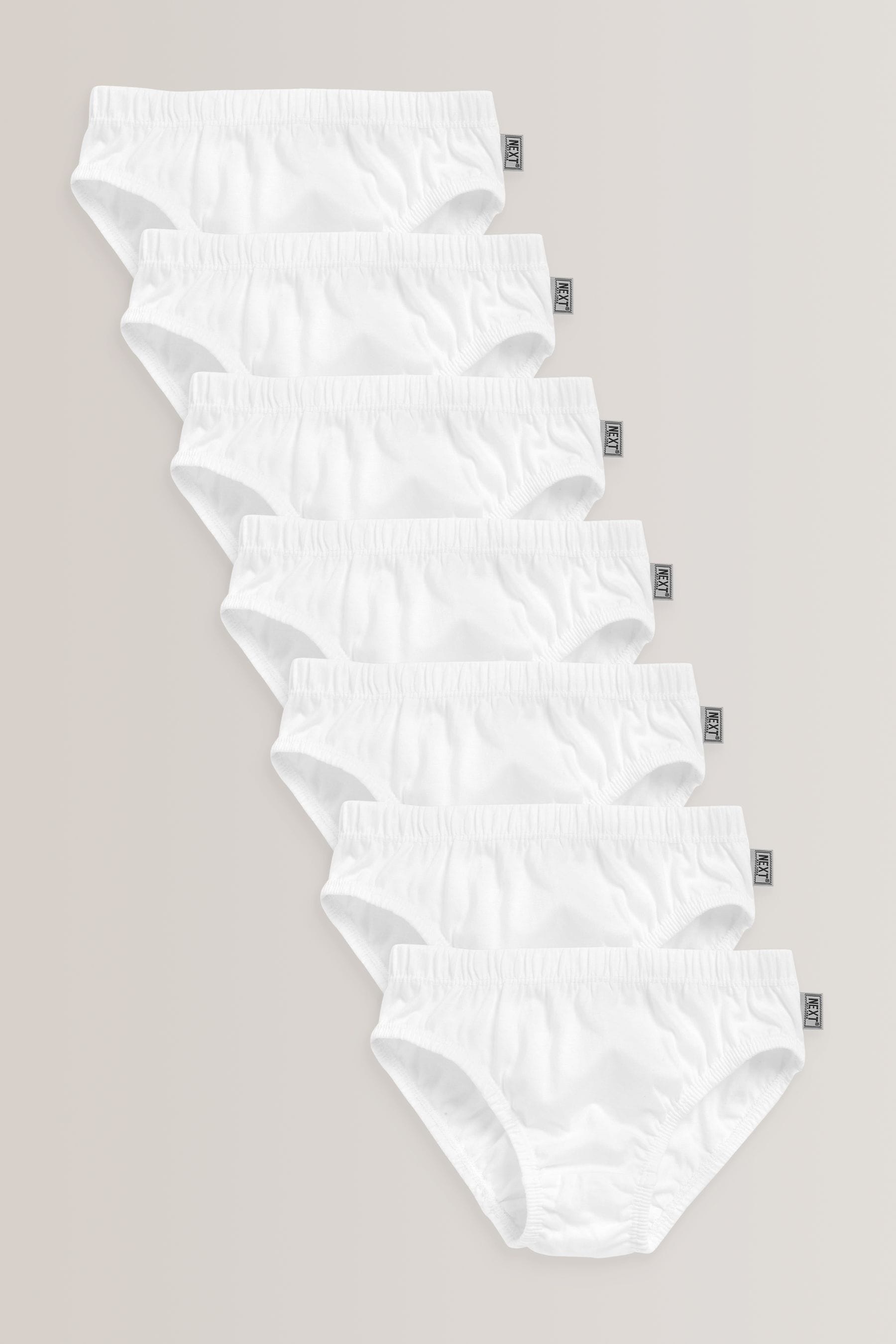 White 100% Cotton Briefs 7 Pack (1.5-16yrs)