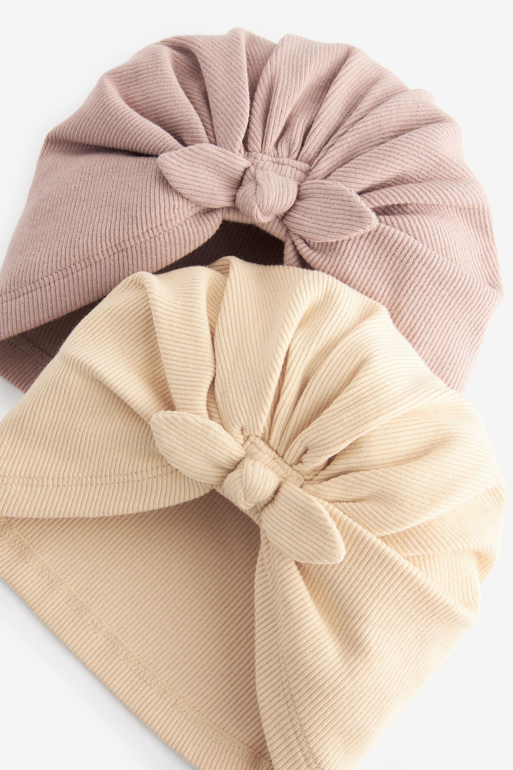 Neutral Baby Turbans 2 Pack (0-18mths)