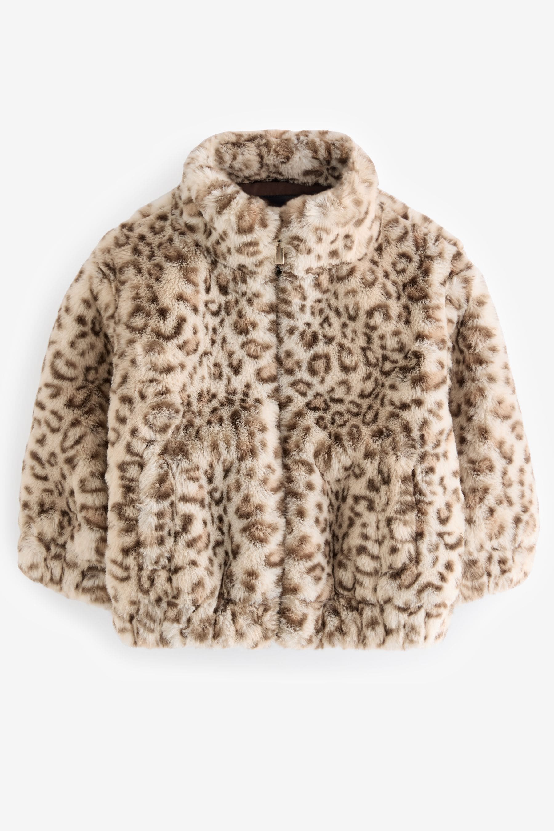 Animal Faux Fur Bomber Jacket (12mths-7yrs)