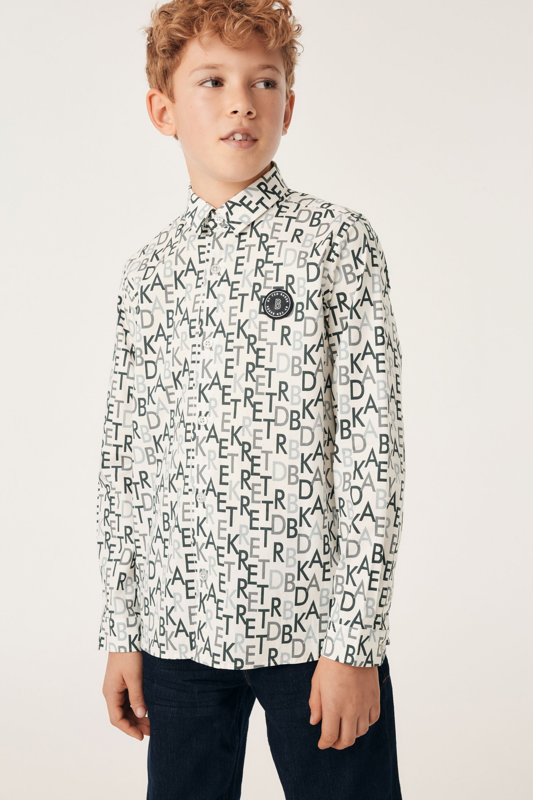 Baker by Ted Baker White Printed Shirt