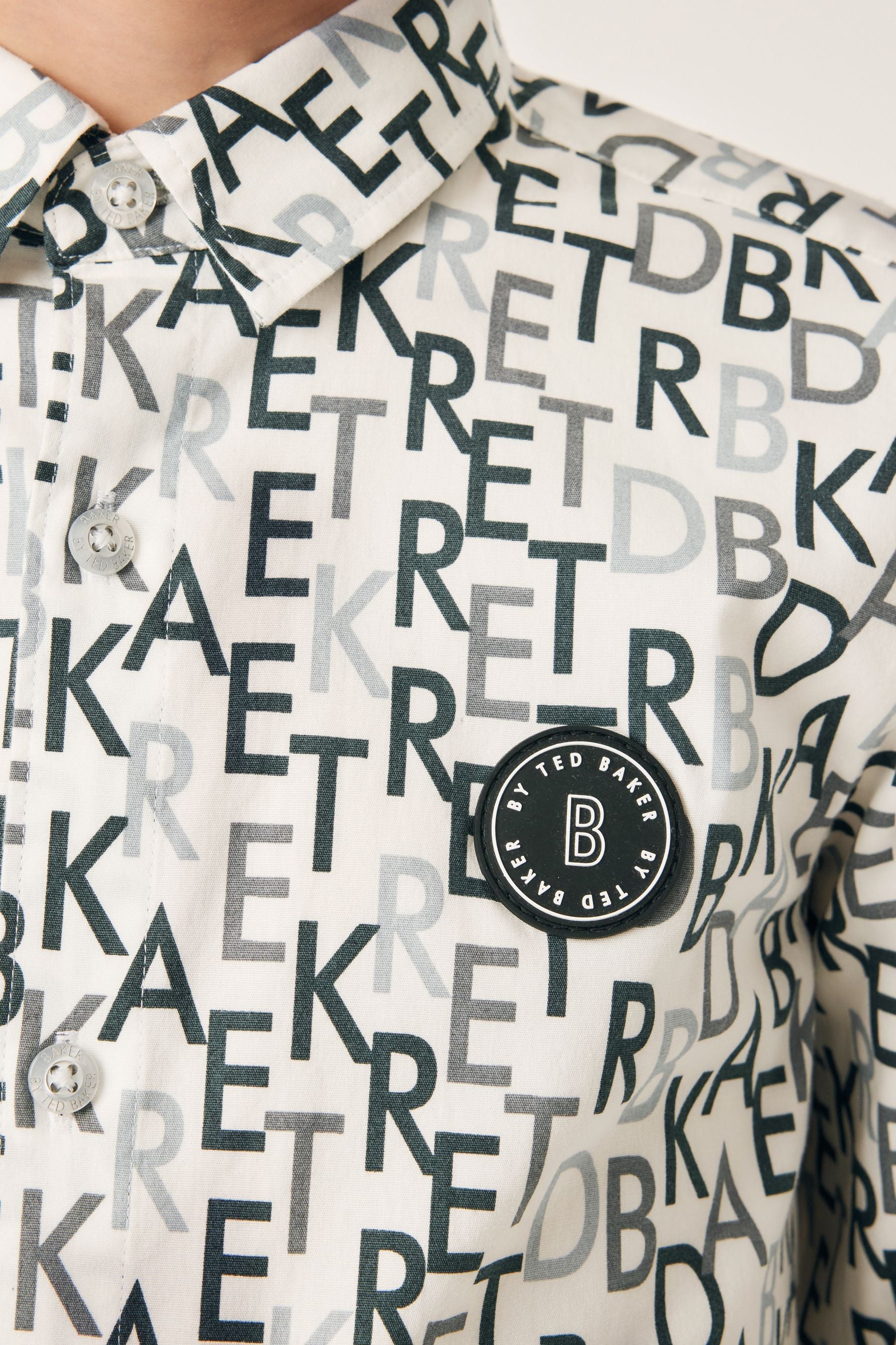 Baker by Ted Baker White Printed Shirt