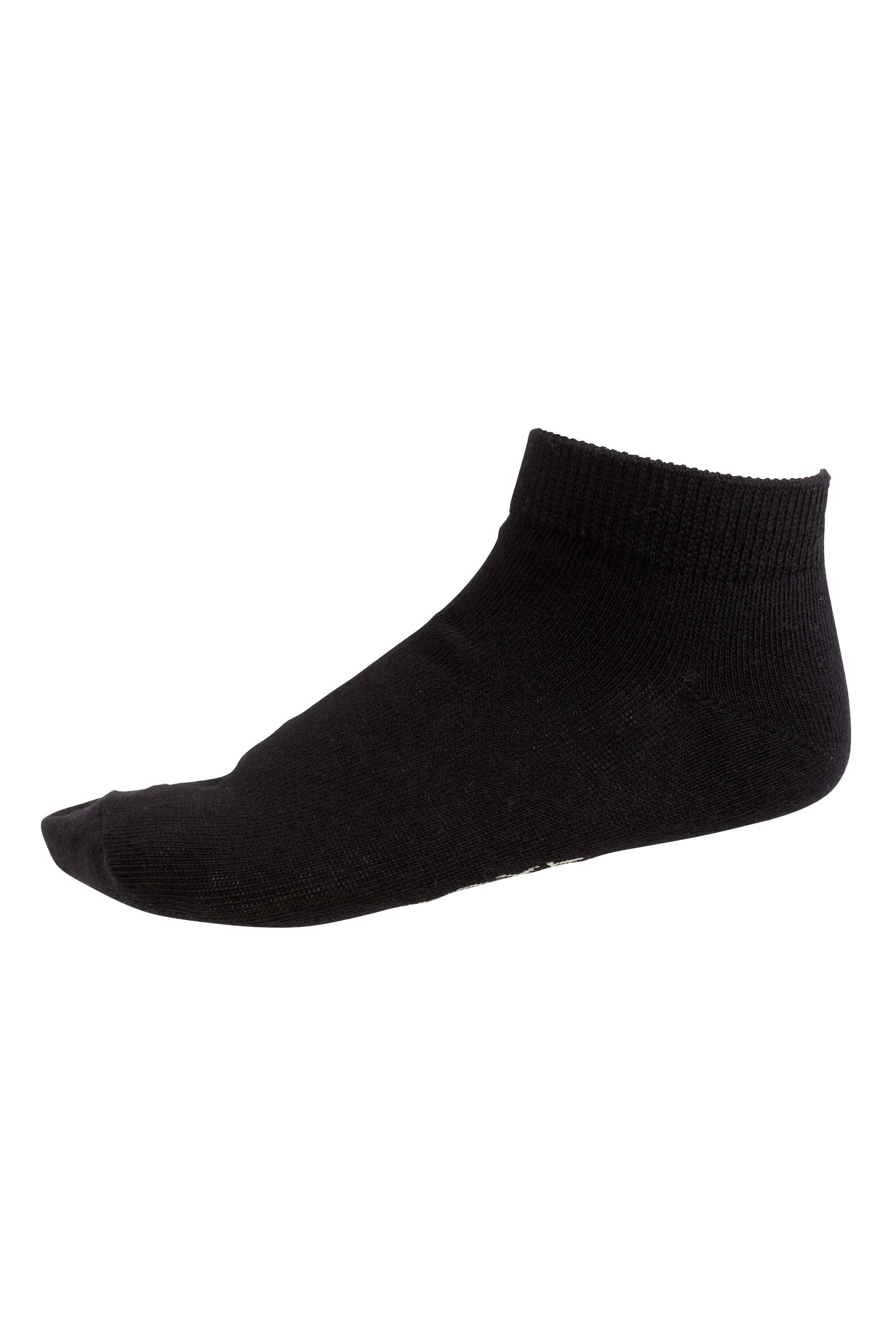 Black 5 Pack Cotton Rich Trainer Socks