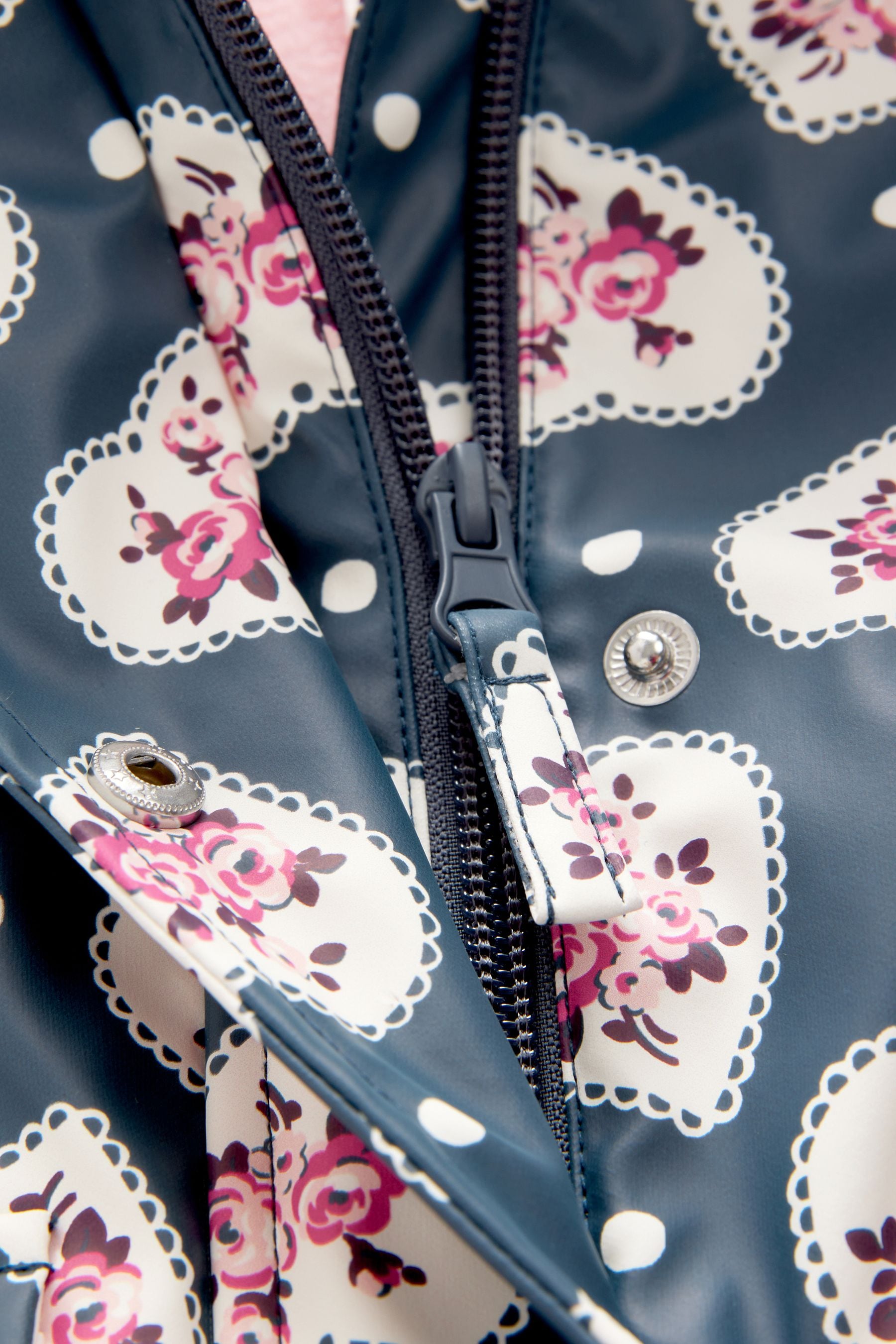 Blue Cath Kidston Heart Print Trench (3mths-7yrs)