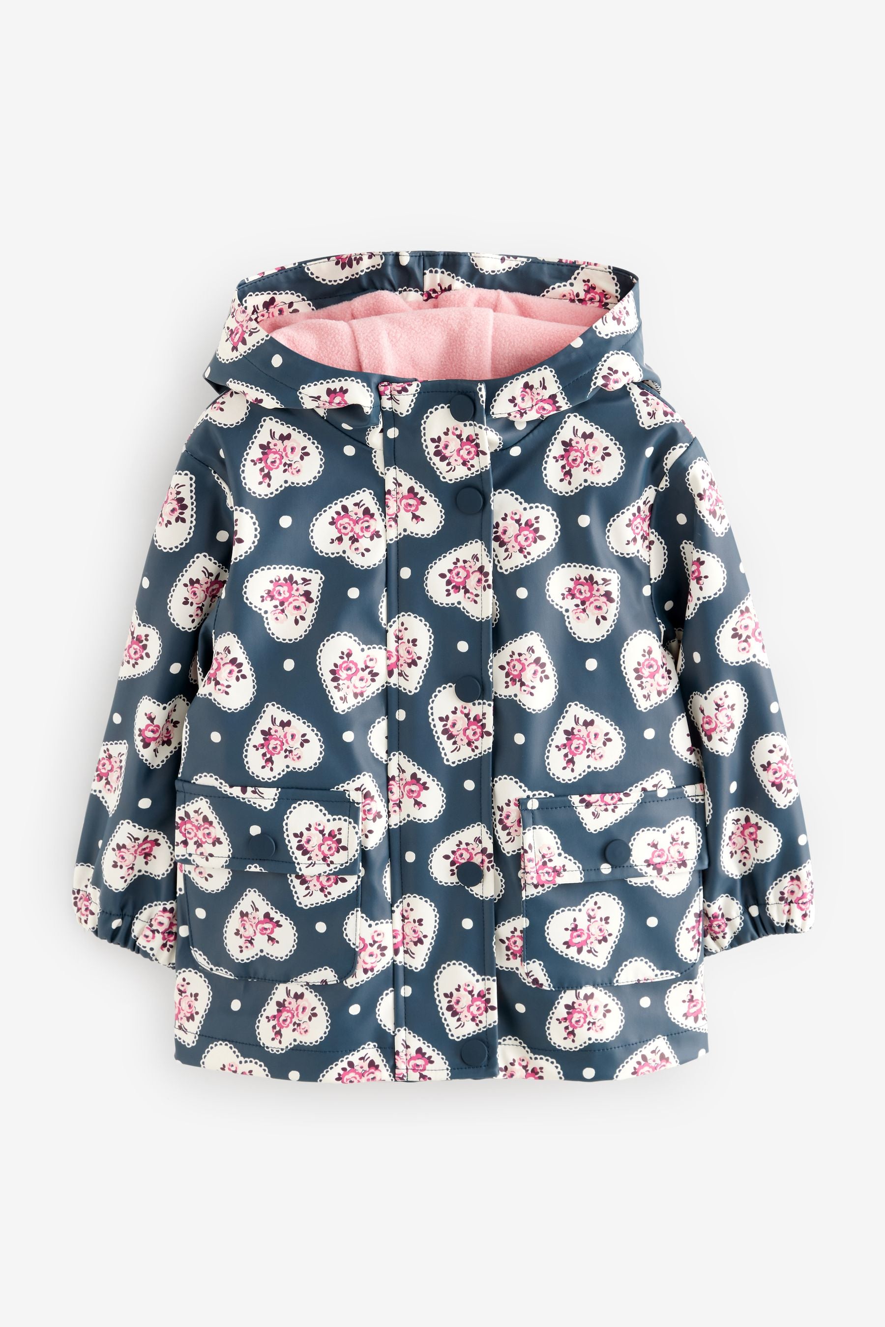 Blue Cath Kidston Heart Print Trench (3mths-7yrs)