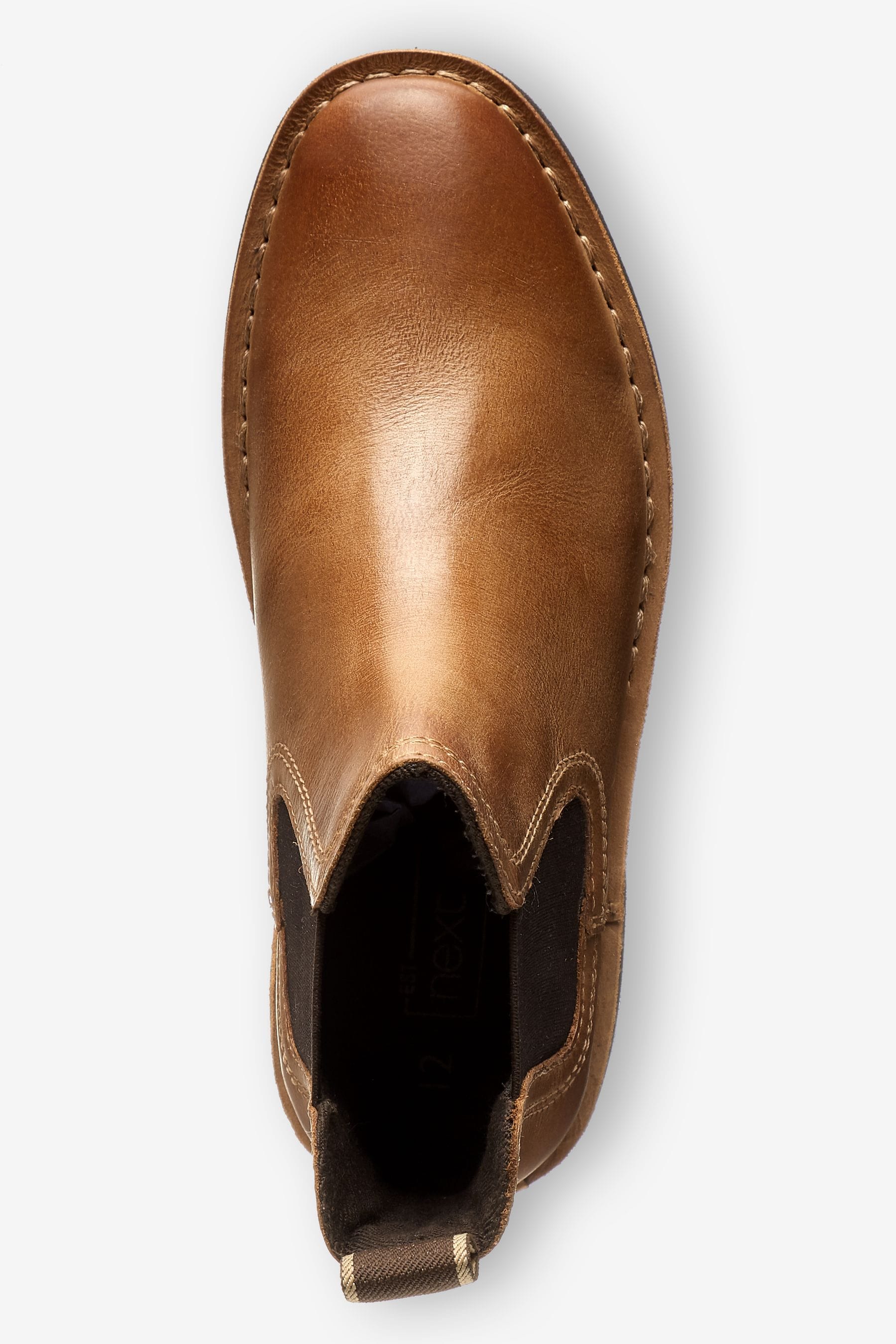 Tan Brown Standard Fit (F) Leather Chelsea Boots