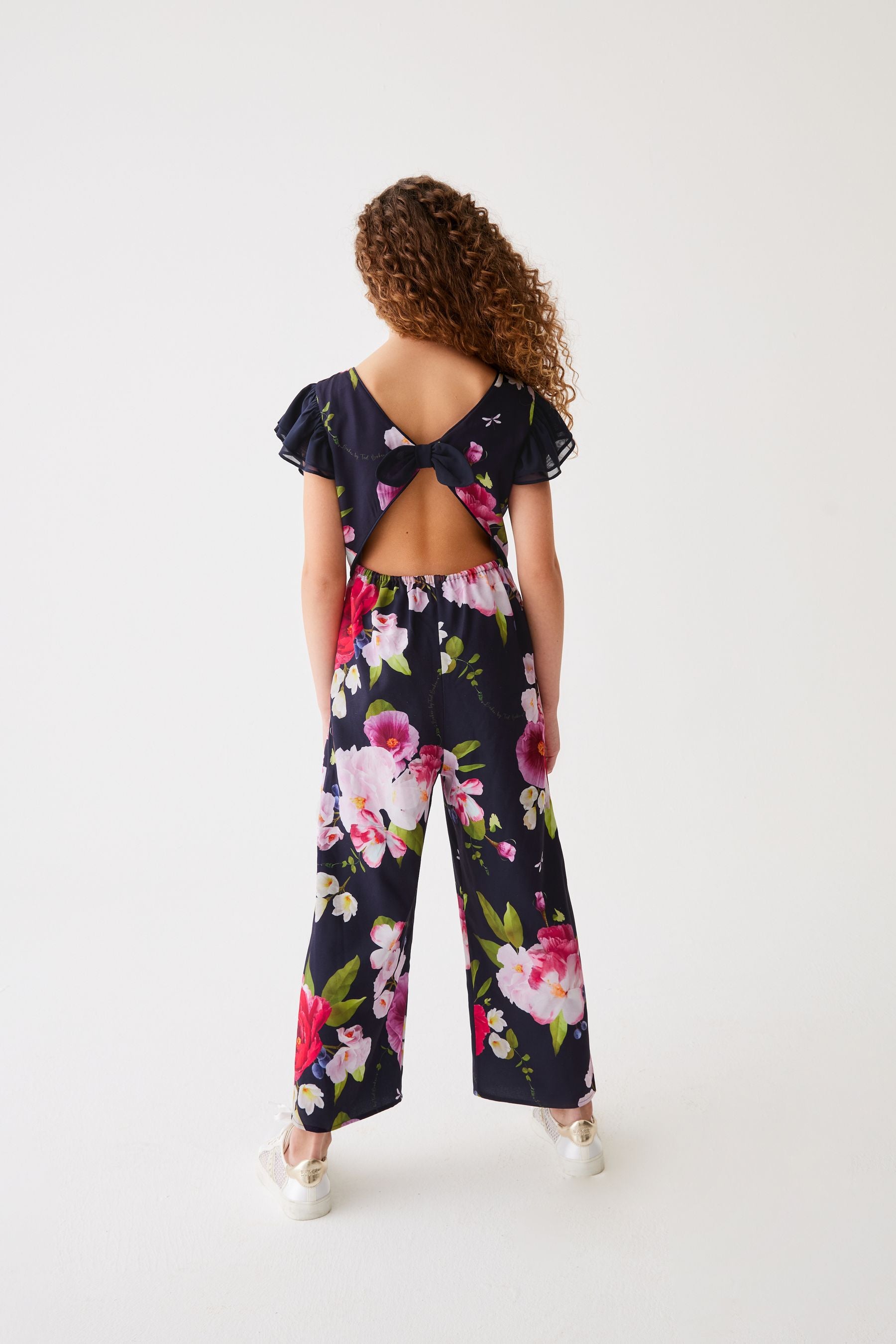 Navy Baker by Ted Baker Floral Jumpsuit