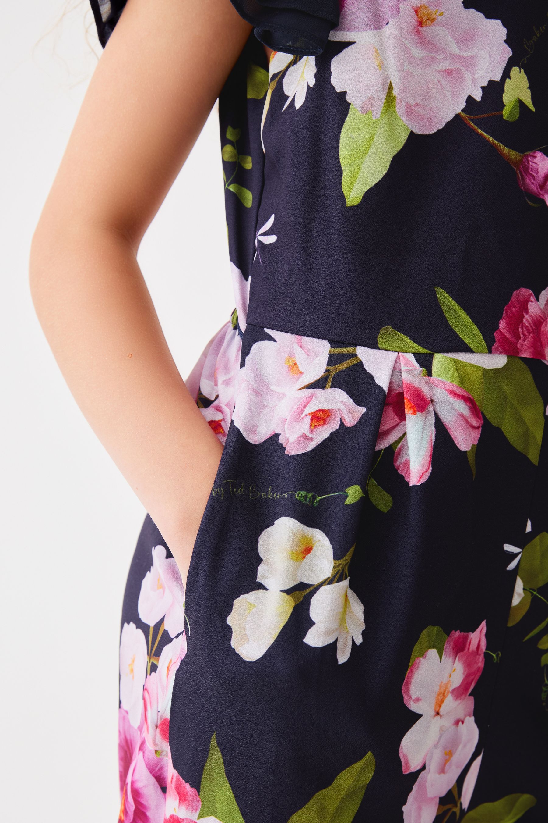 Navy Baker by Ted Baker Floral Jumpsuit