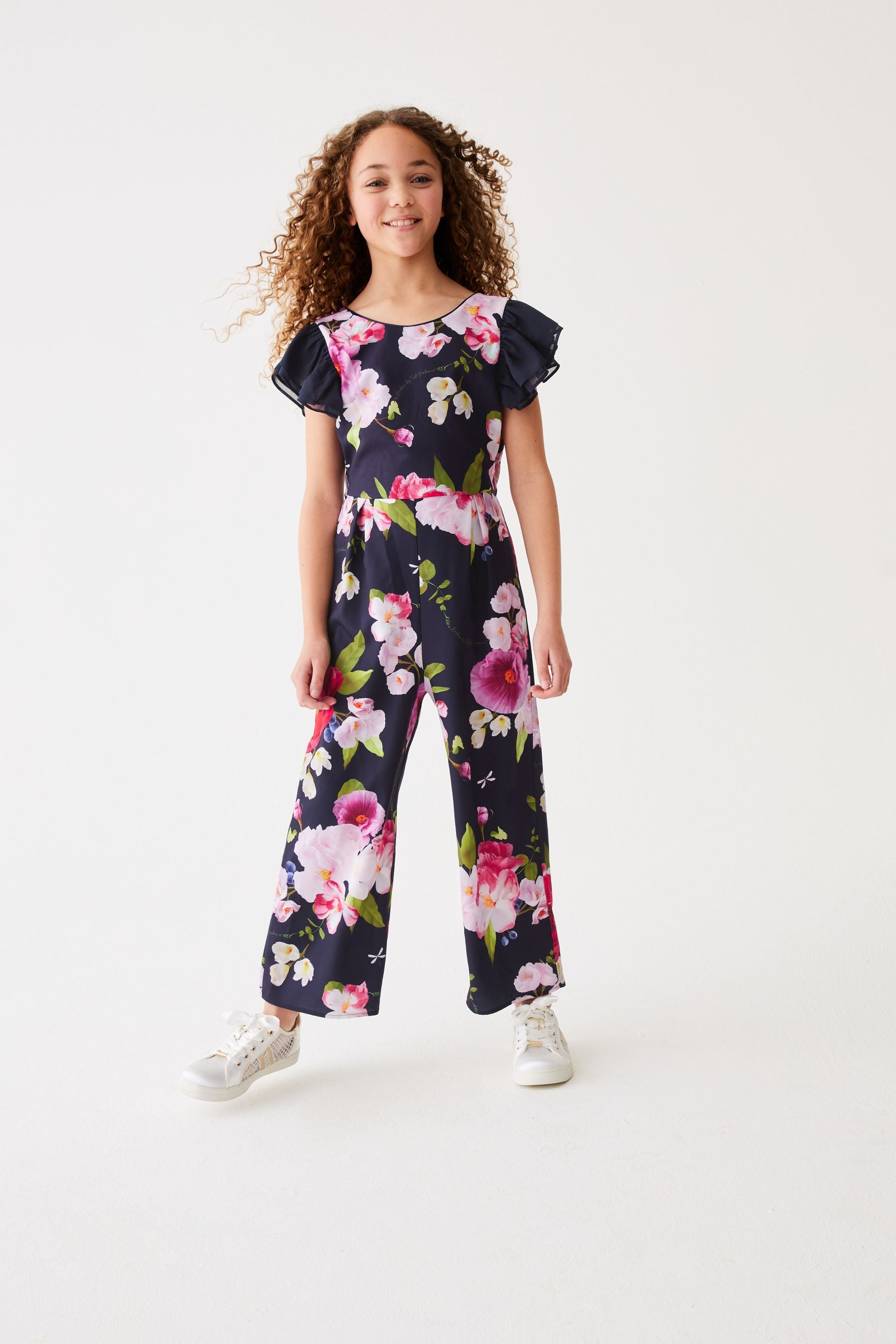 Navy Baker by Ted Baker Floral Jumpsuit