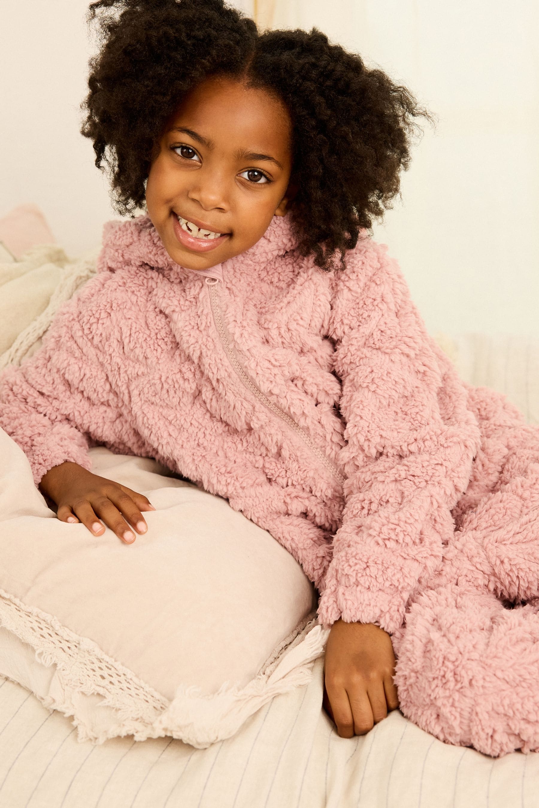 Pink Star Fleece All-In-One (1.5-16yrs)