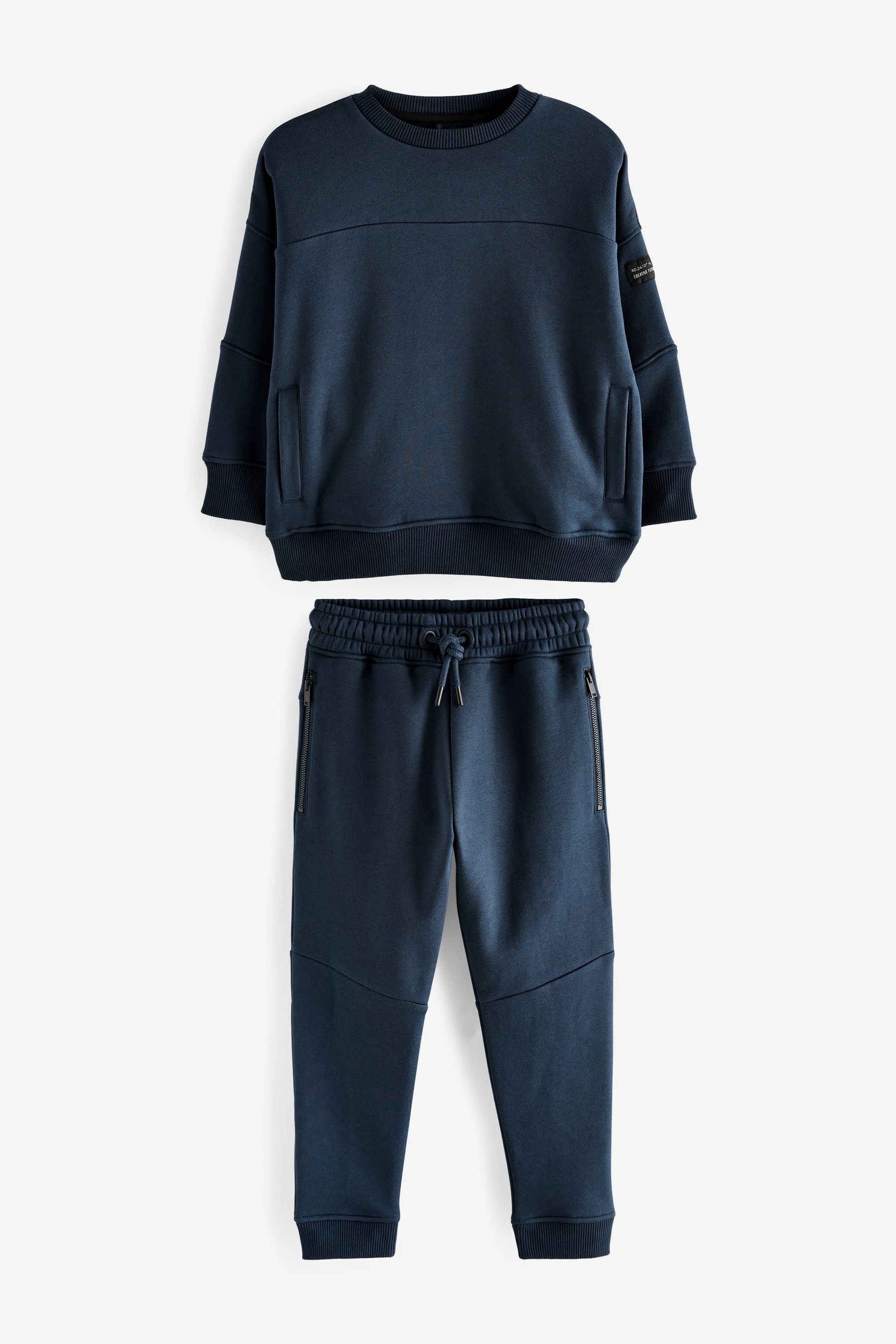 Blue Set Utility Crew Sweatshirt and Jogger Set (3-16yrs)