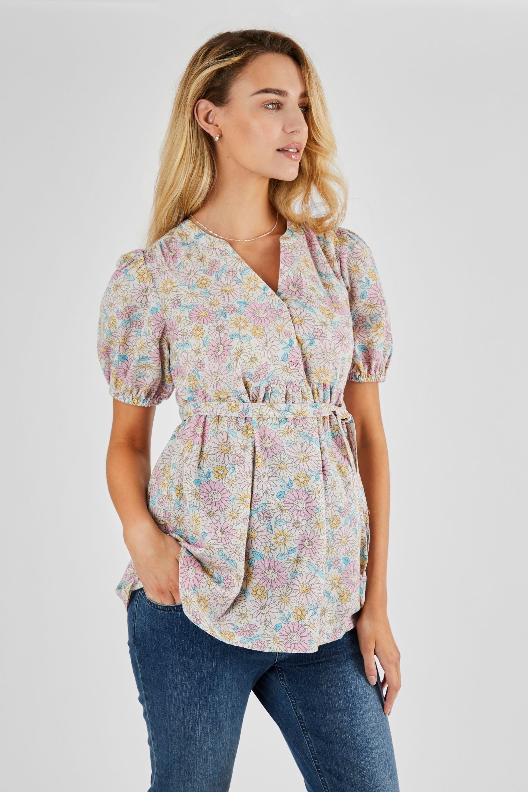 Multi JoJo Maman Bébé Maternity Blouse