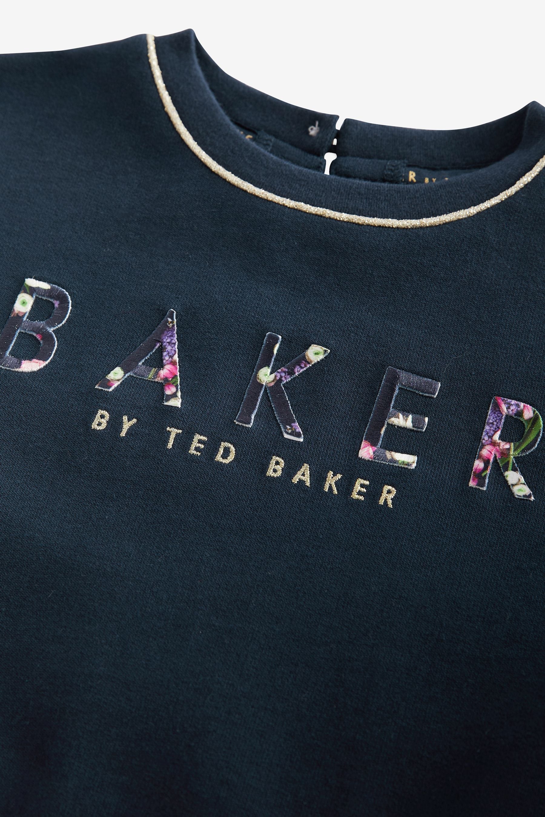 Baker by Ted Baker Navy Mesh Back Sweat Dress