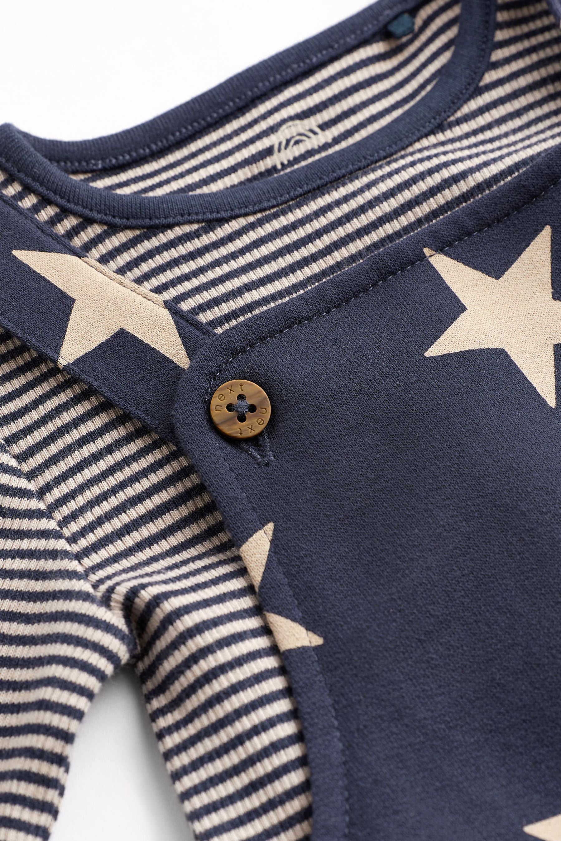 Navy Blue Star Jersey Baby Dungarees And Bodysuit (0mths-2yrs)