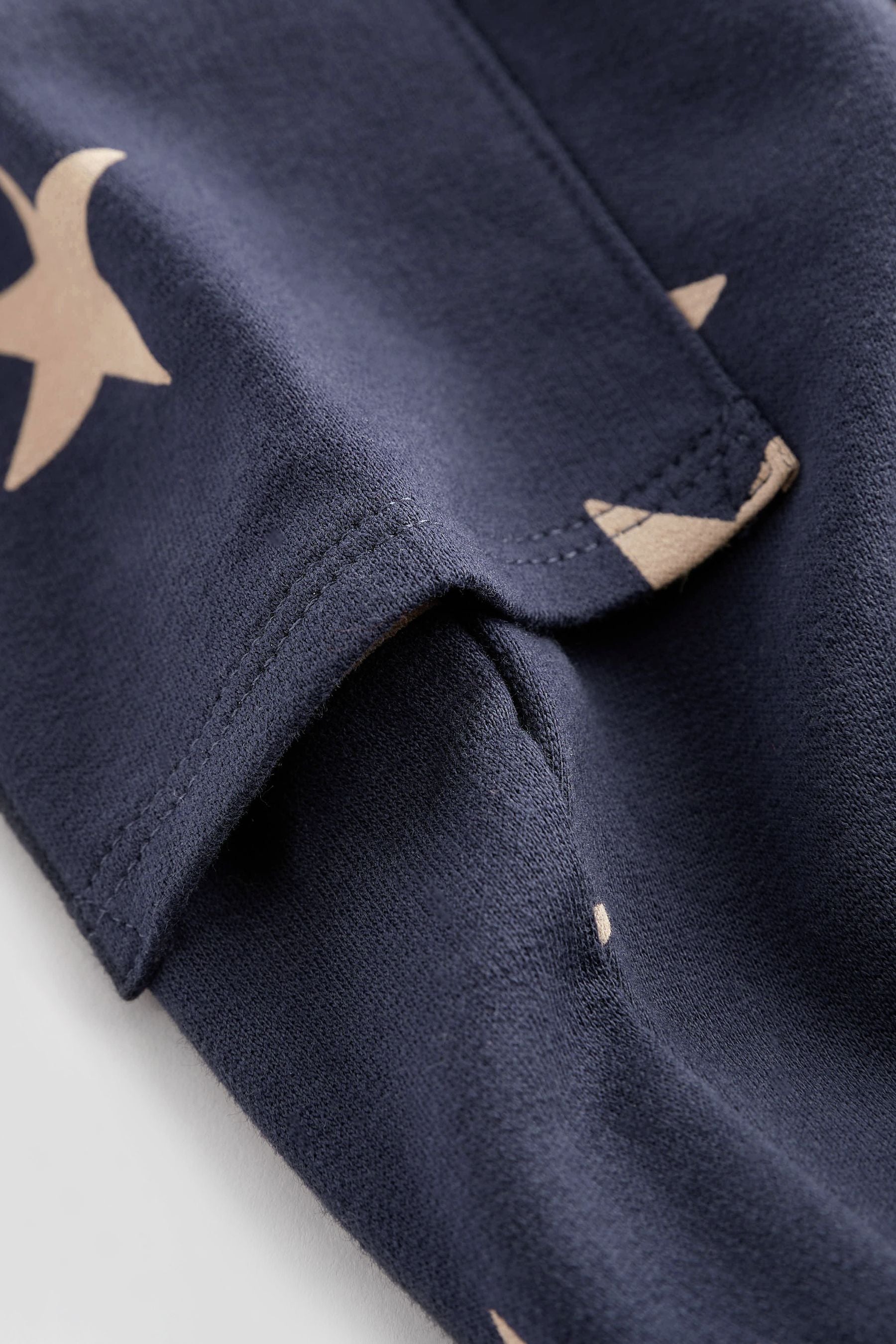 Navy Blue Star Jersey Baby Dungarees And Bodysuit (0mths-2yrs)