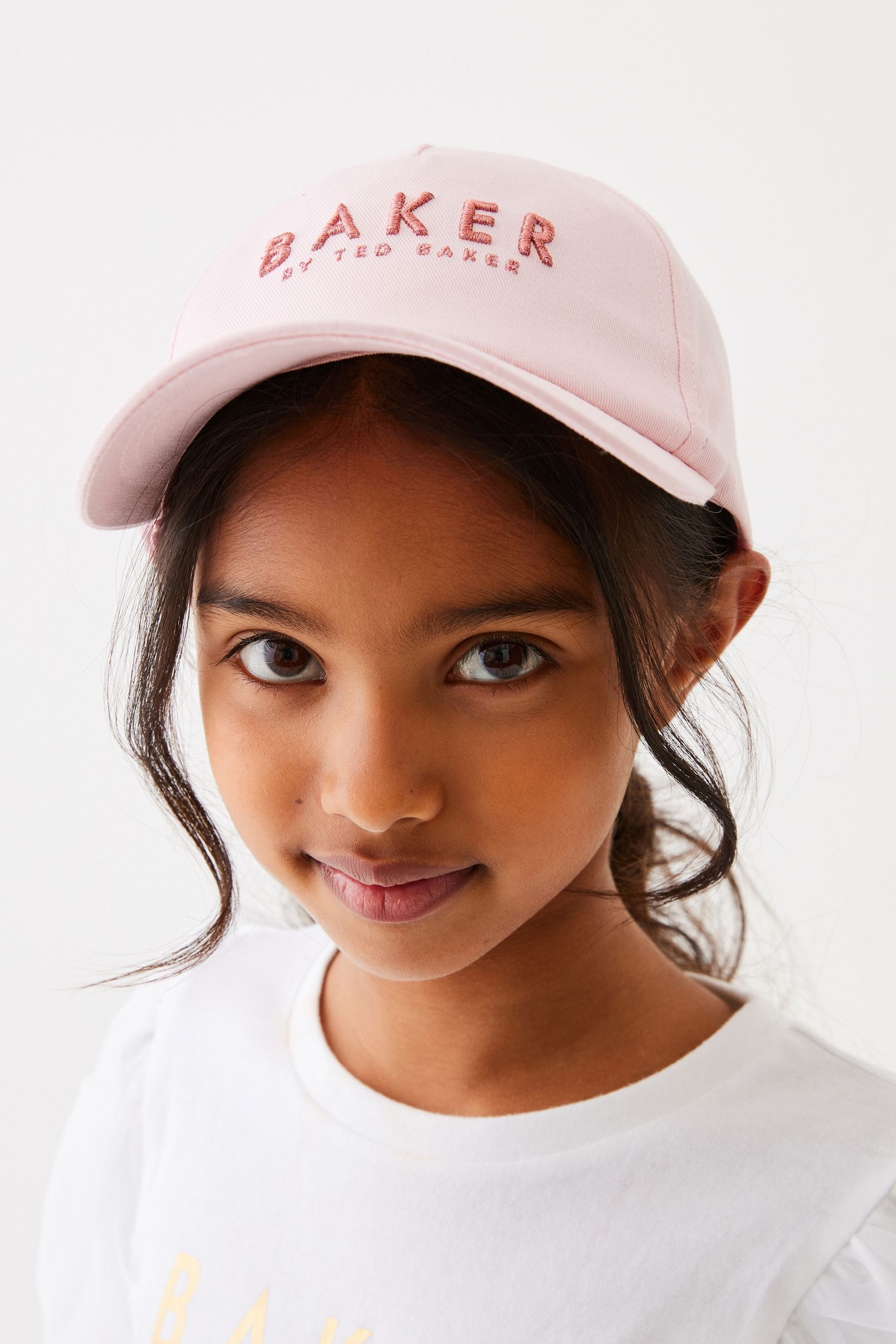 Baker by Ted Baker Girls Pink Twill Baseball Cap