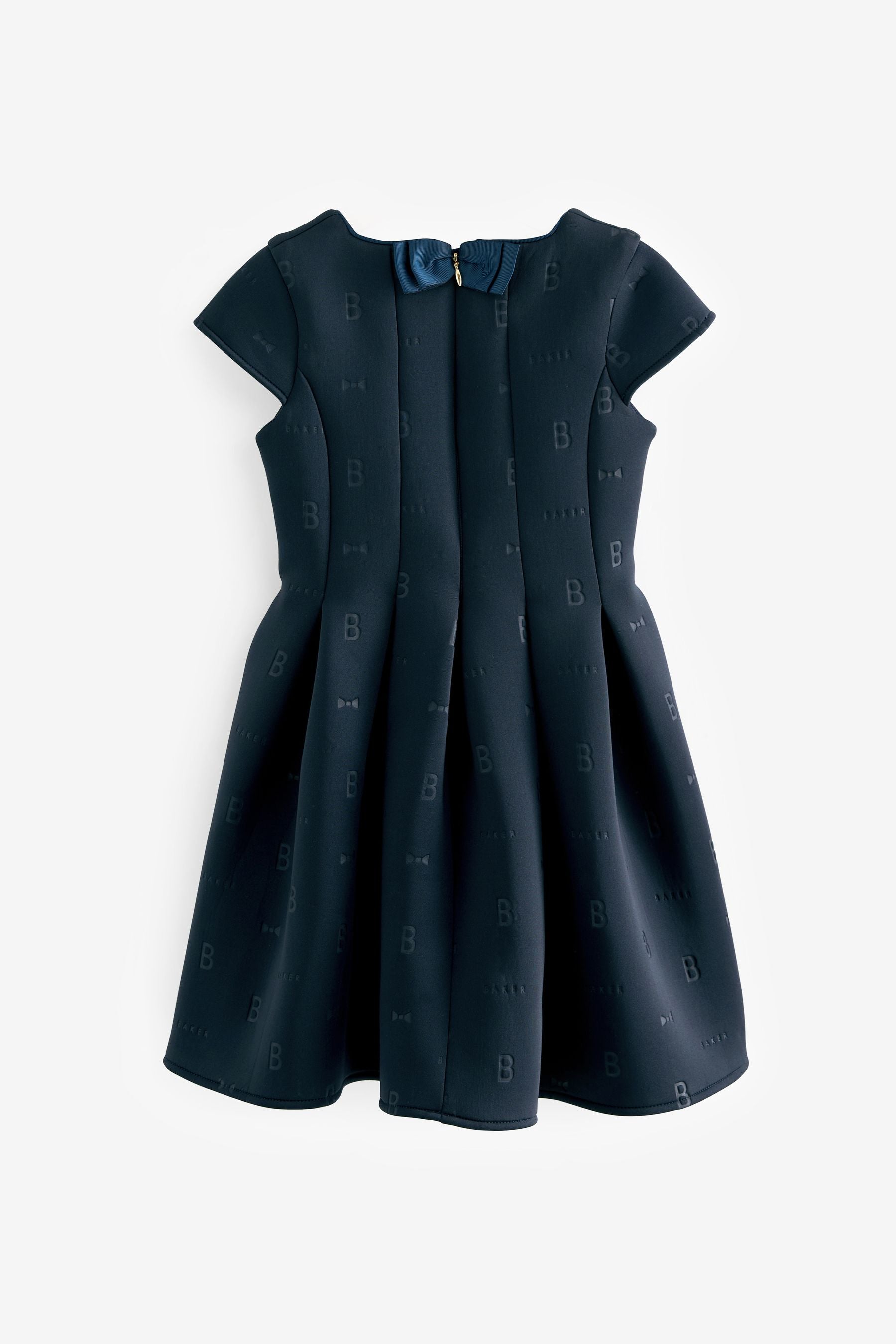 Baker by Ted Baker Navy Embossed Scuba Dress