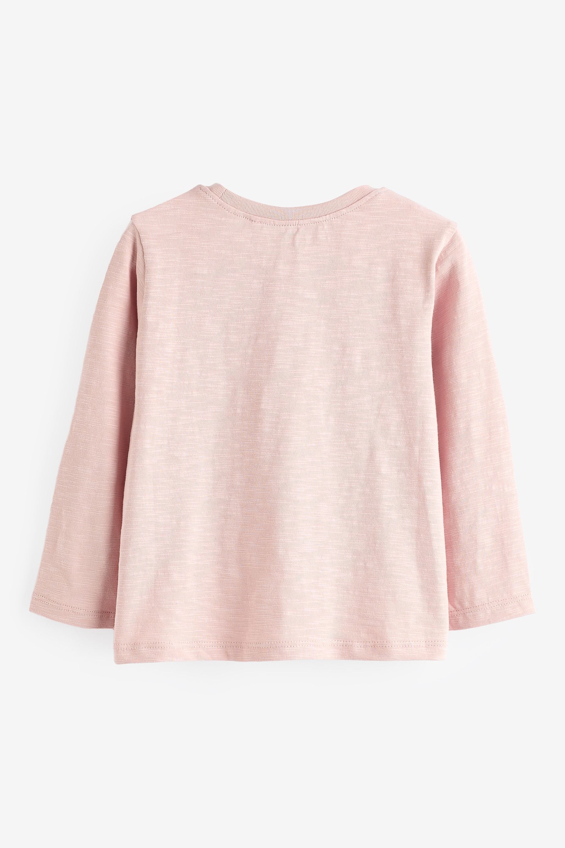 Pale Pink Pretty Mouse Long Sleeve T-Shirt (3mths-7yrs)