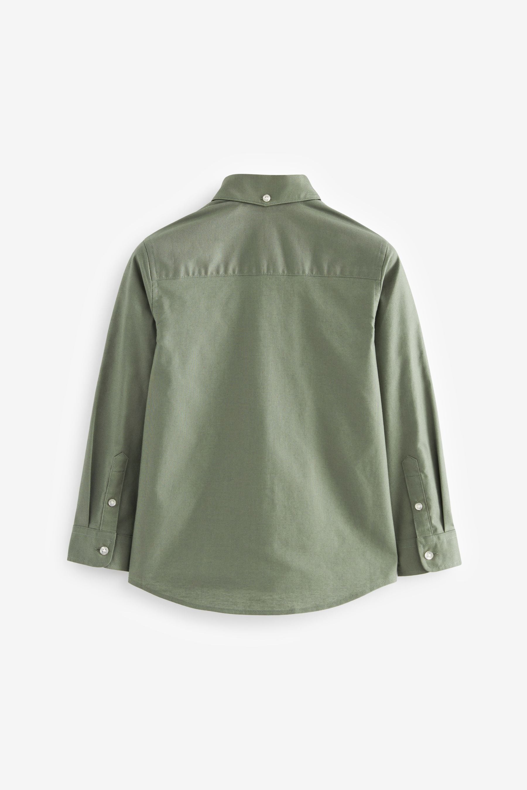 Khaki Green Long Sleeve Oxford Shirt (3-16yrs)