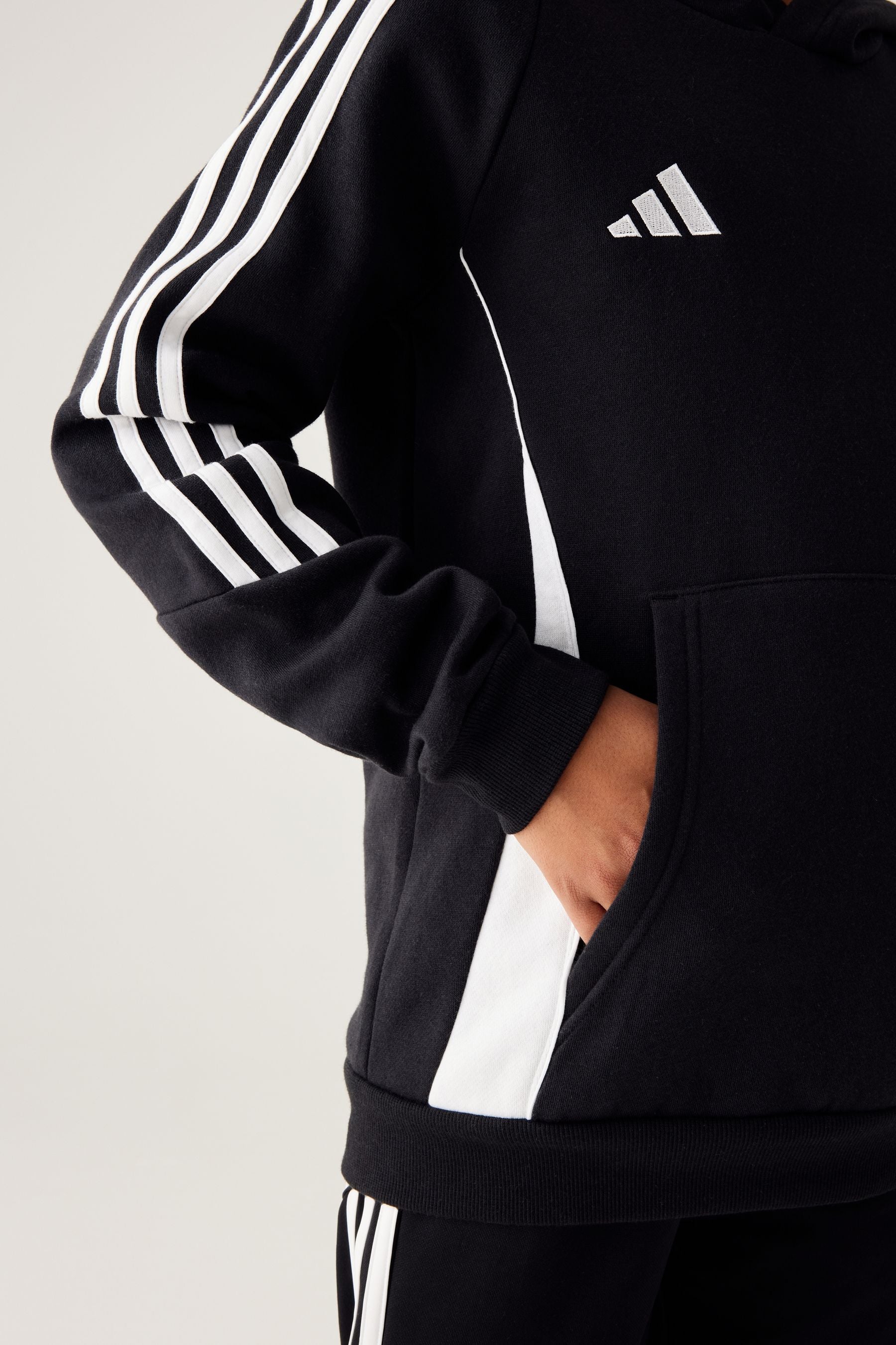 adidas Black/White Tiro 24 Sweat Hoodie