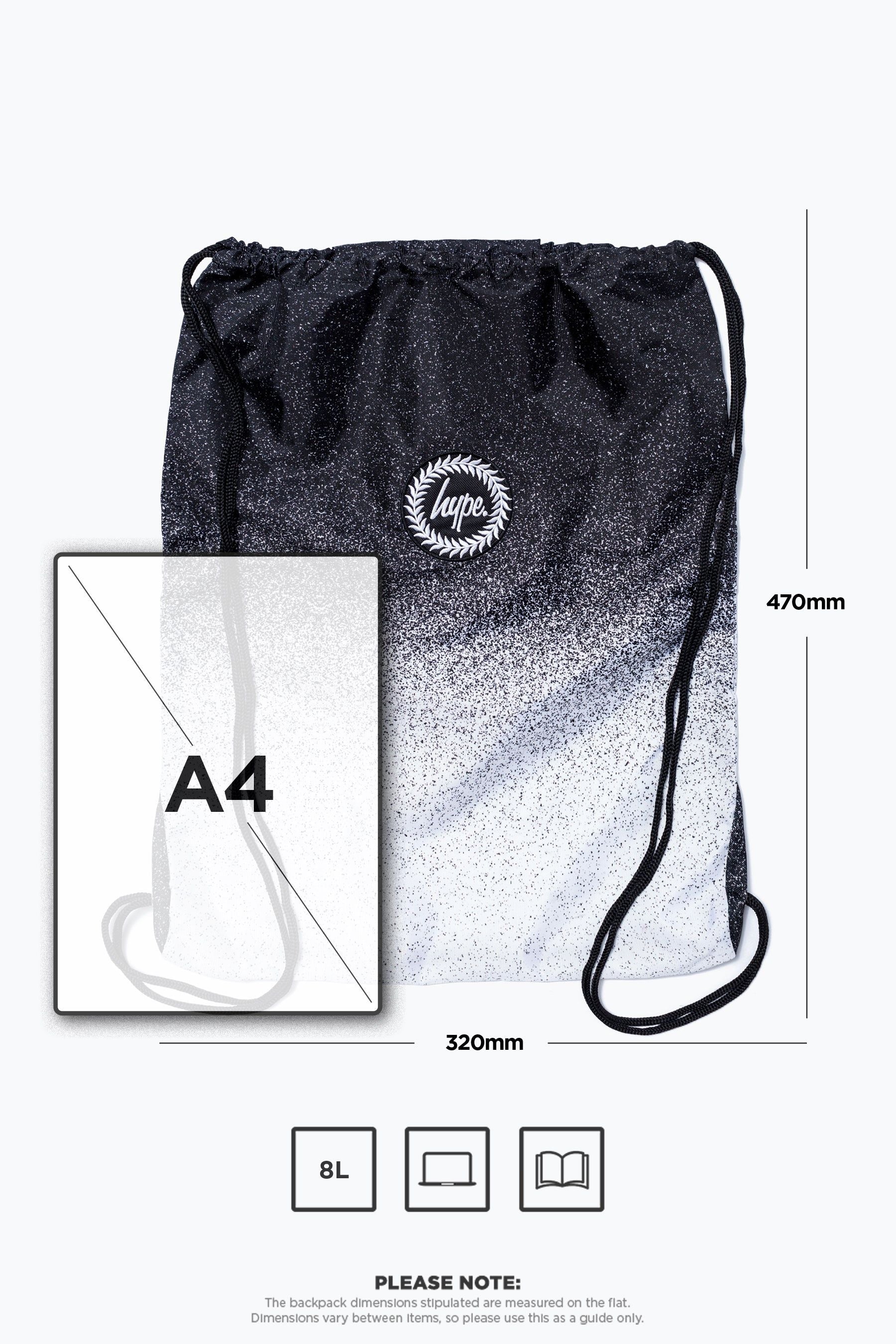 Hype. Mono Speckle Drawstring Bag