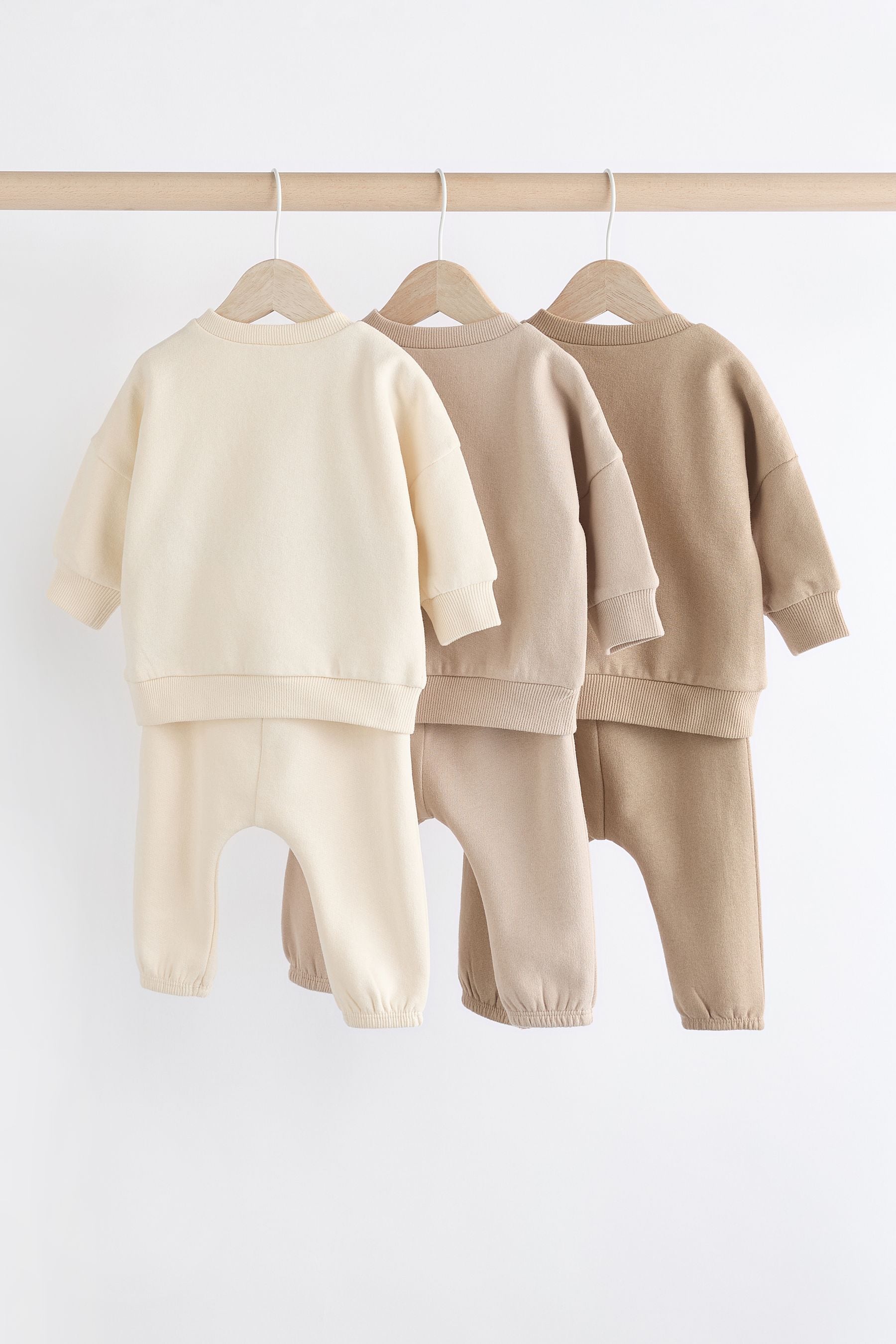 Neutral Cosy Baby Sweaters and Joggers 6 Pack (0mths-3yrs)