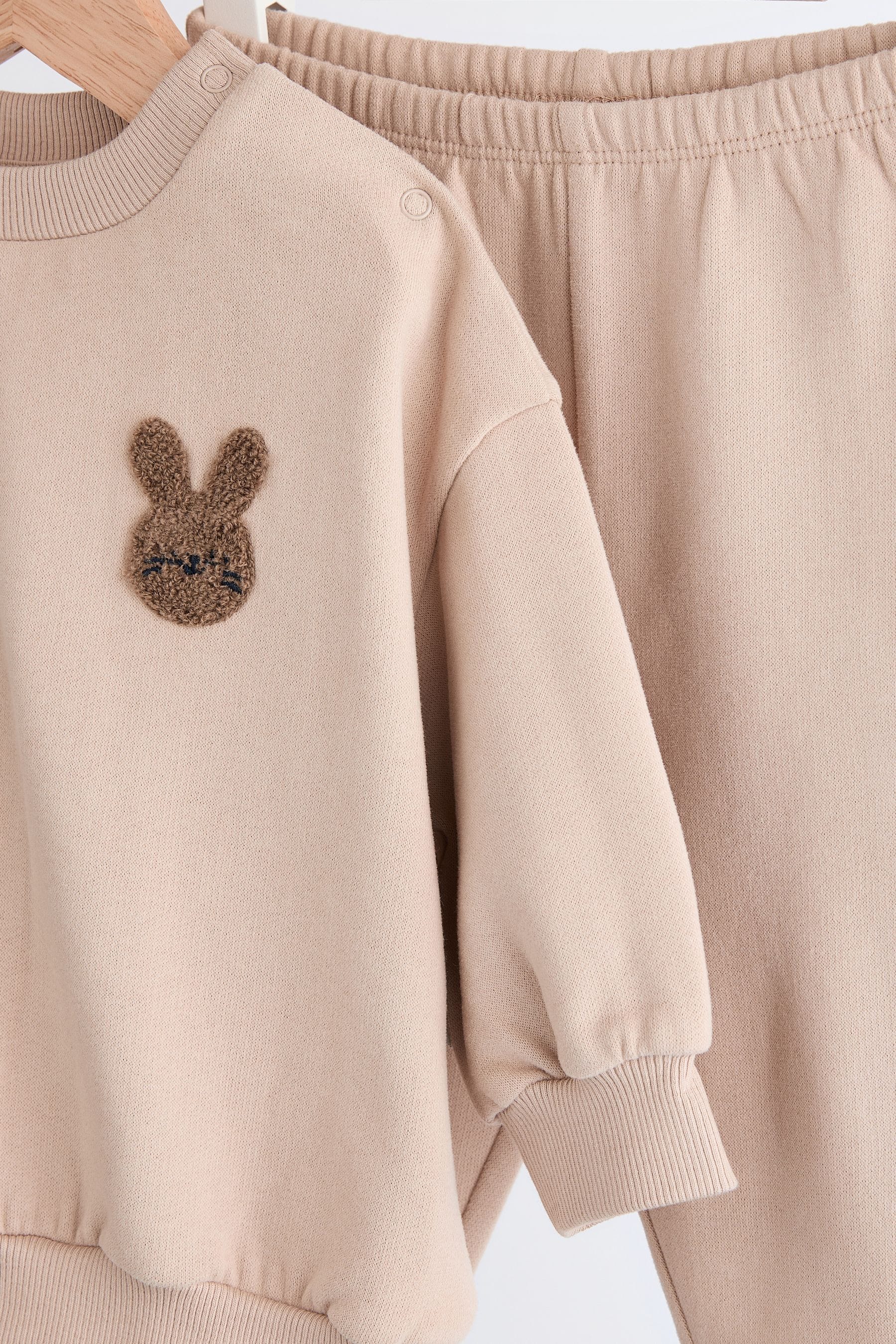 Beige Bunny Baby Sweatshirt and Joggers Set (0mths-2yrs)