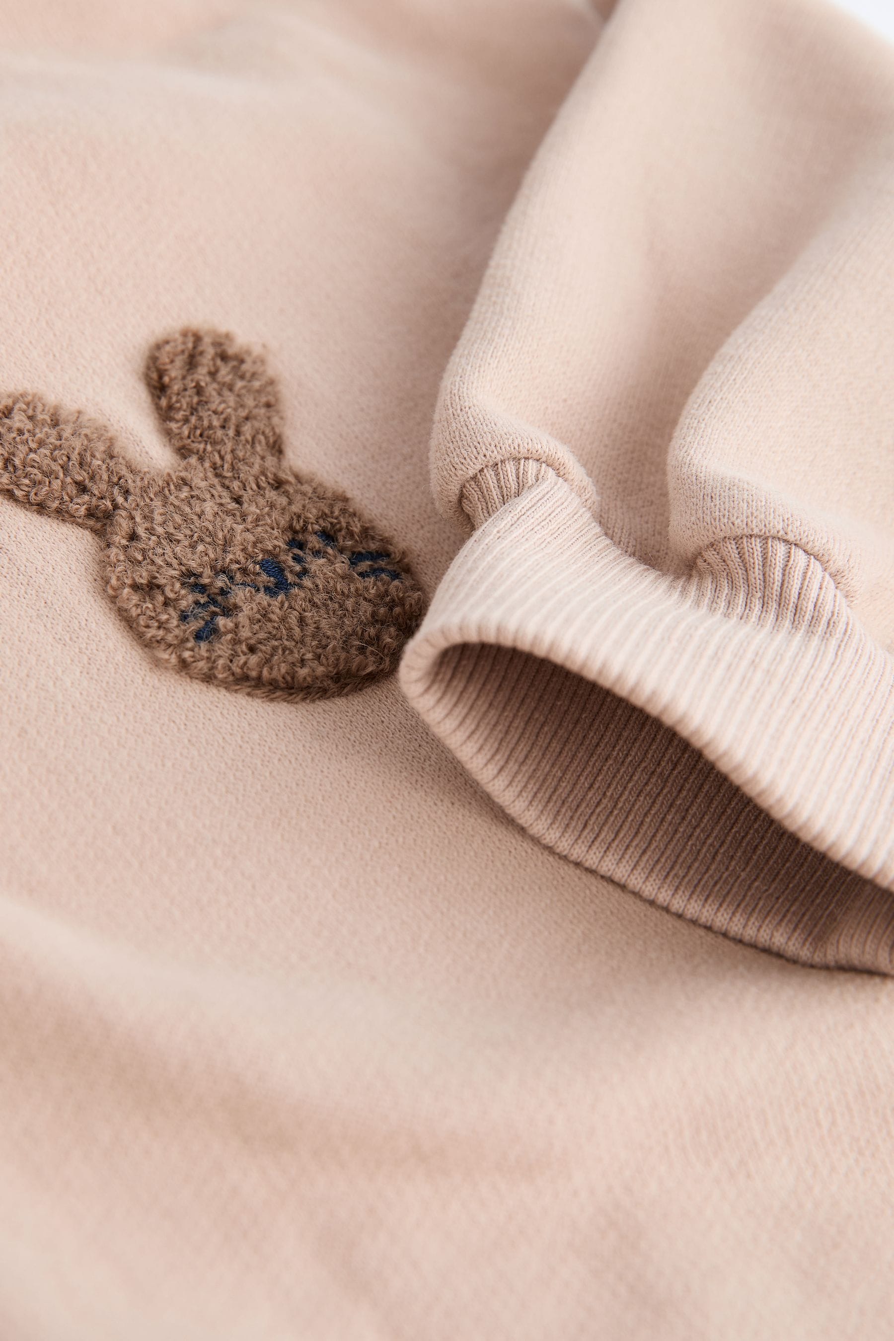 Beige Bunny Baby Sweatshirt and Joggers Set (0mths-2yrs)