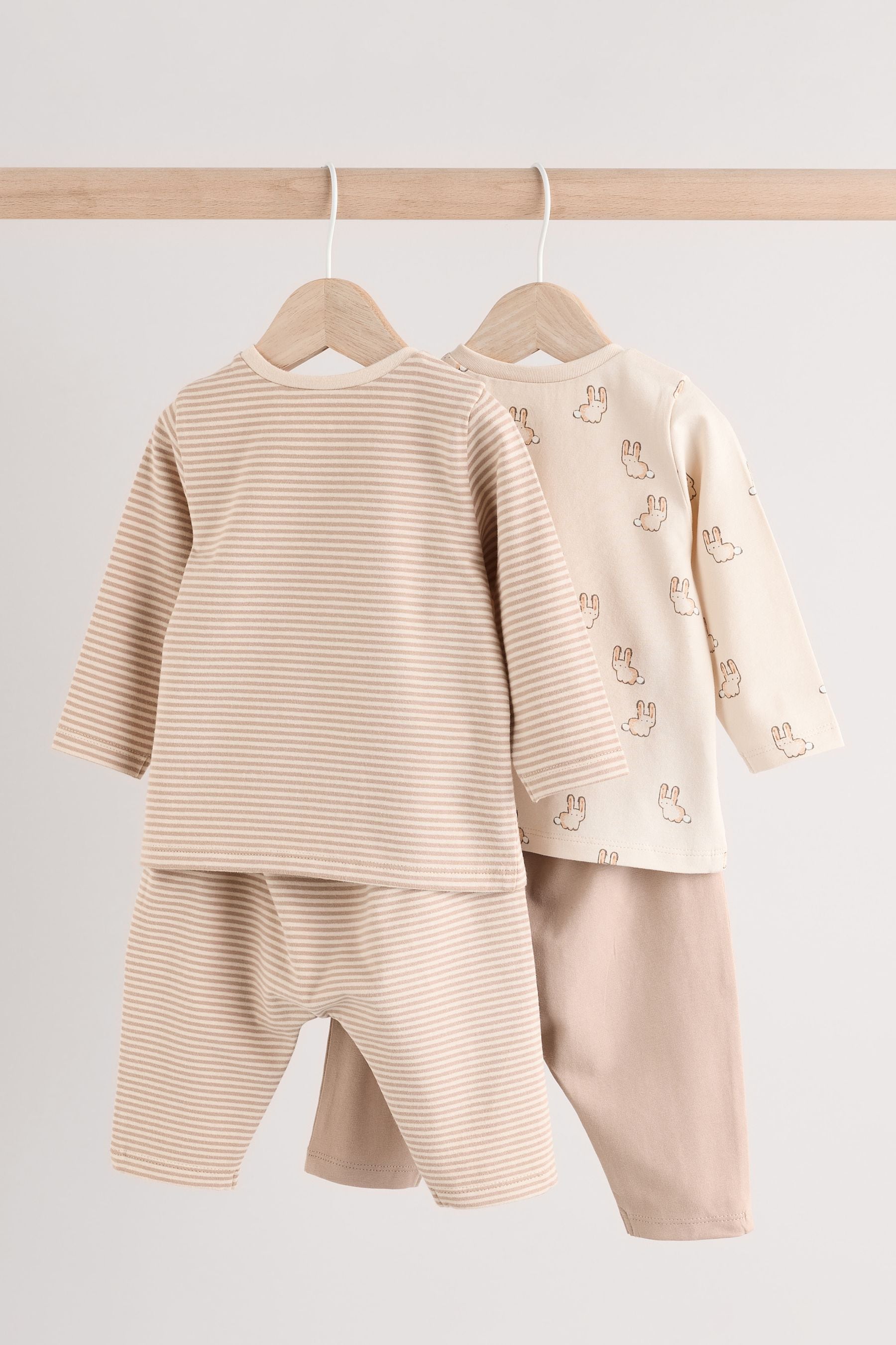 Neutral Baby Tops and Leggings 4 Piece Set (0mths-2yrs)