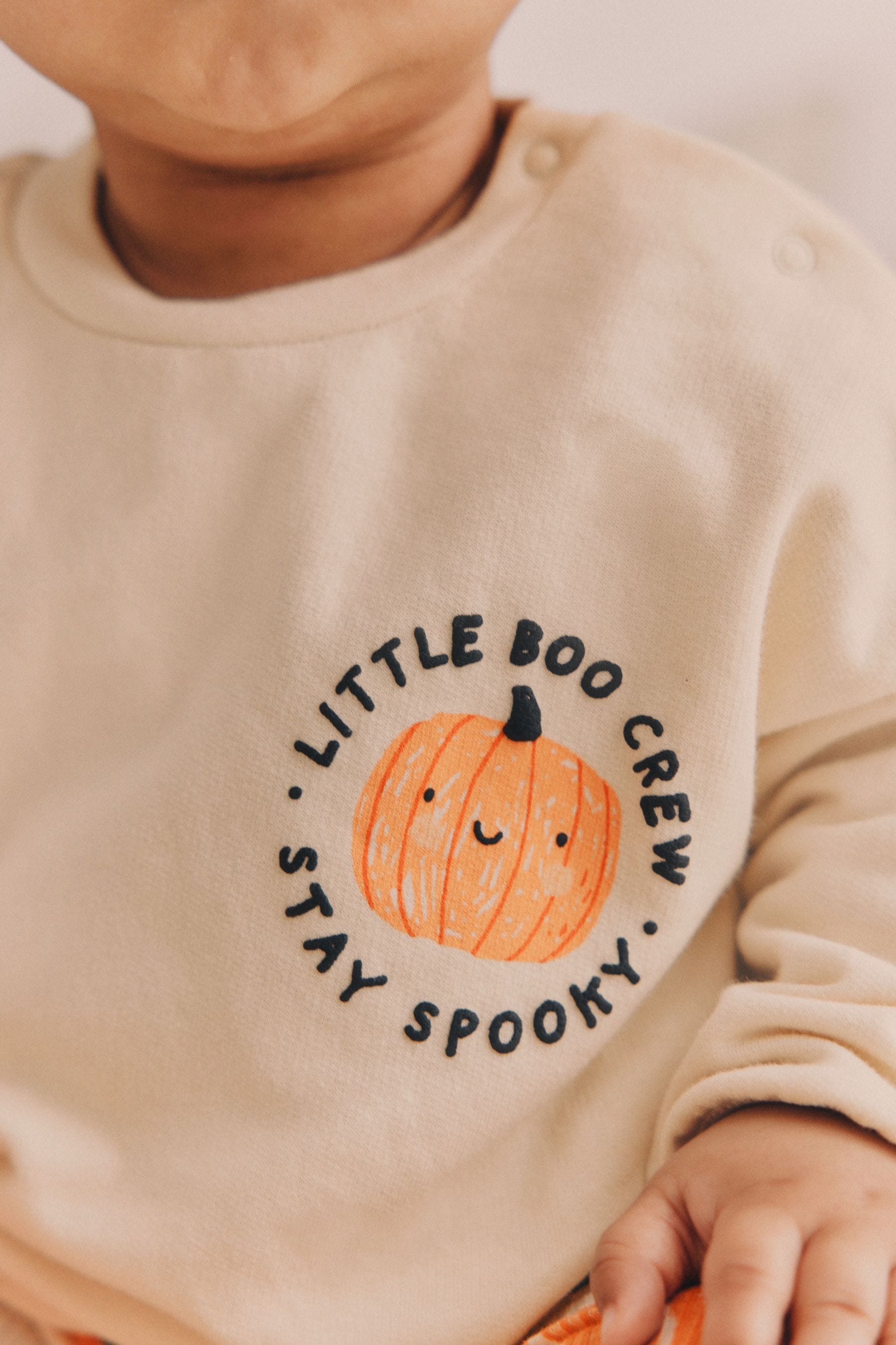 Neutral Pumpkin Cosy Baby Sweat Top and Leggings Set (0mths-2yrs)