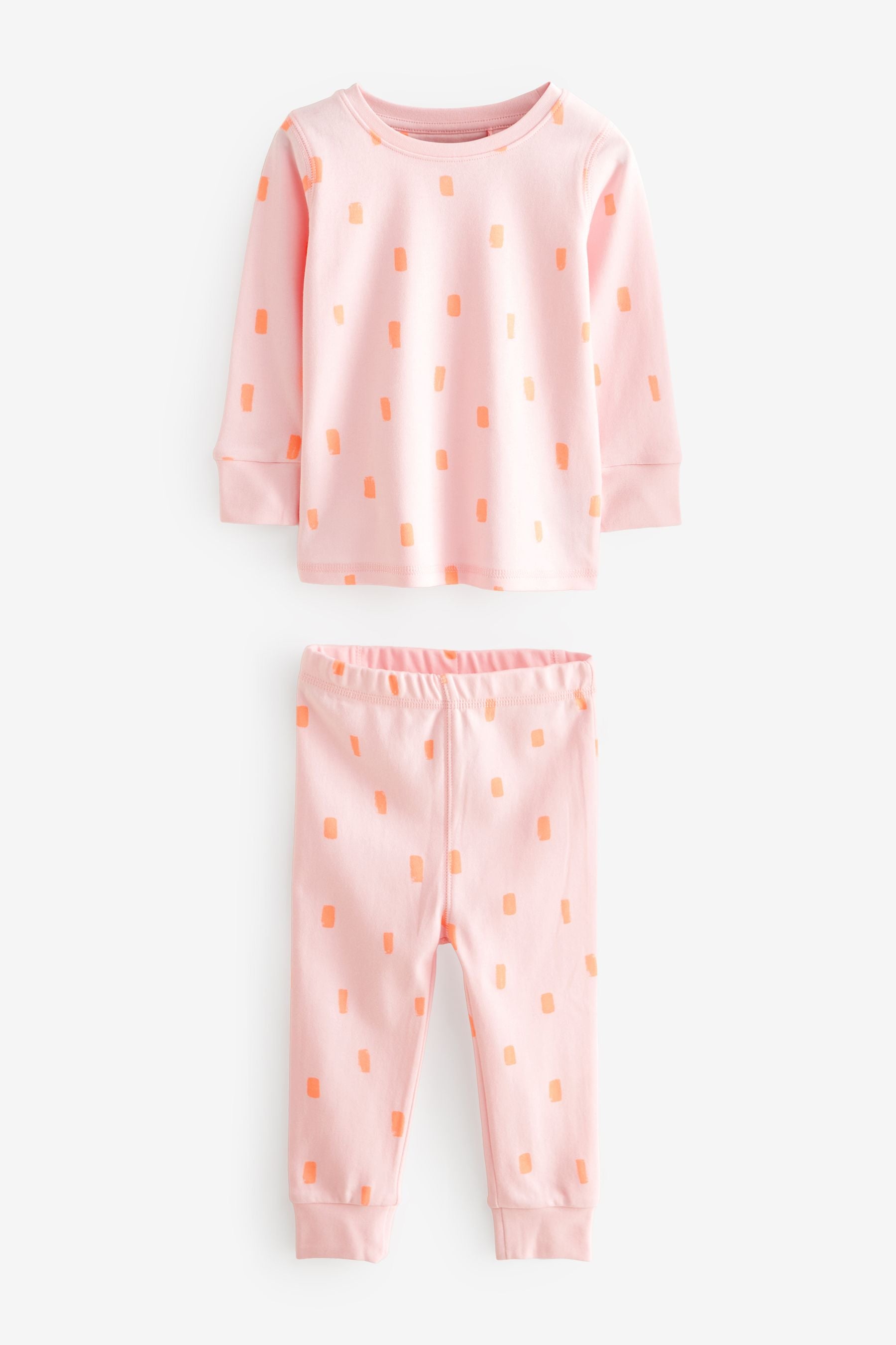 Fluro Pink/Yellow Stampy 100% Cotton Pyjamas 3 Pack (9mths-16yrs)