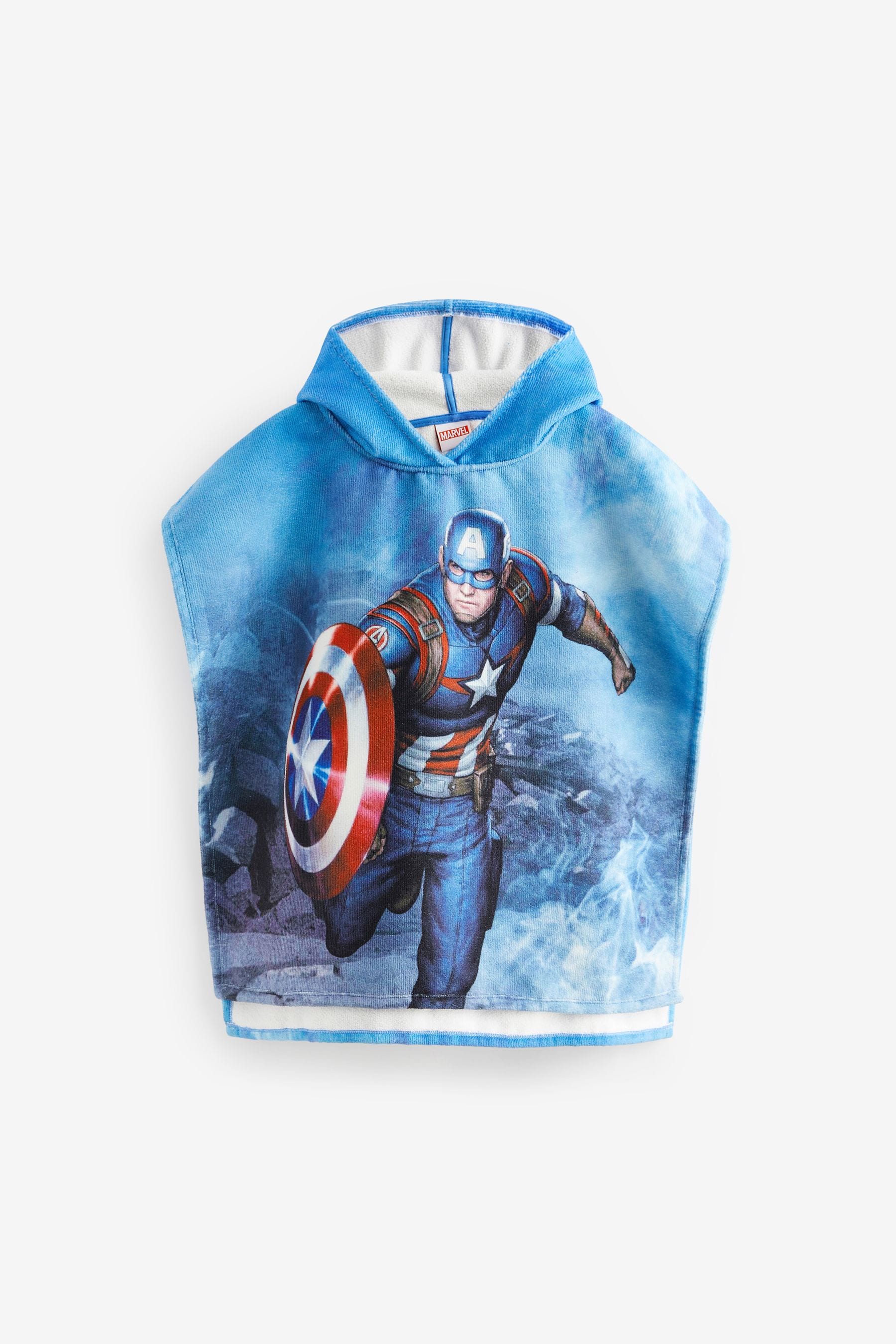 Navy Captain America Towelling Cover-Up (3-16yrs)