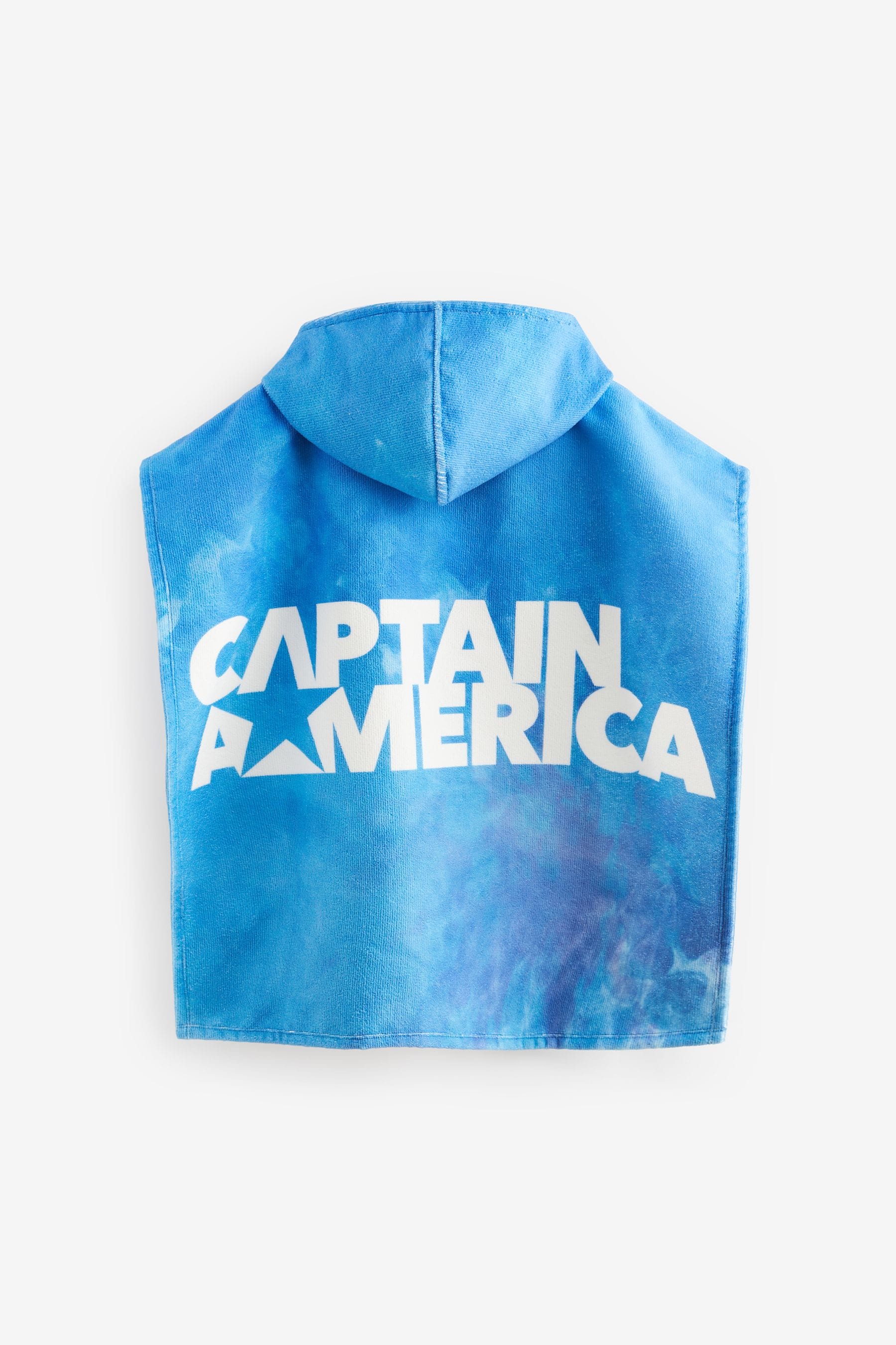 Navy Captain America Towelling Cover-Up (3-16yrs)