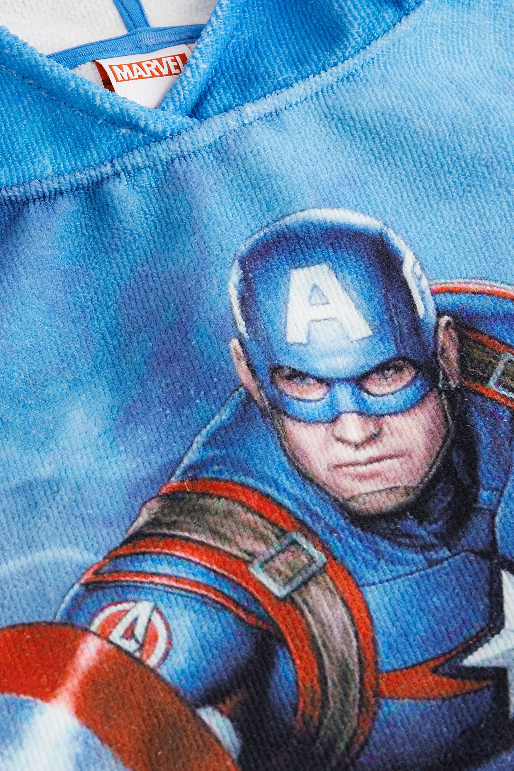 Navy Captain America Towelling Cover-Up (3-16yrs)