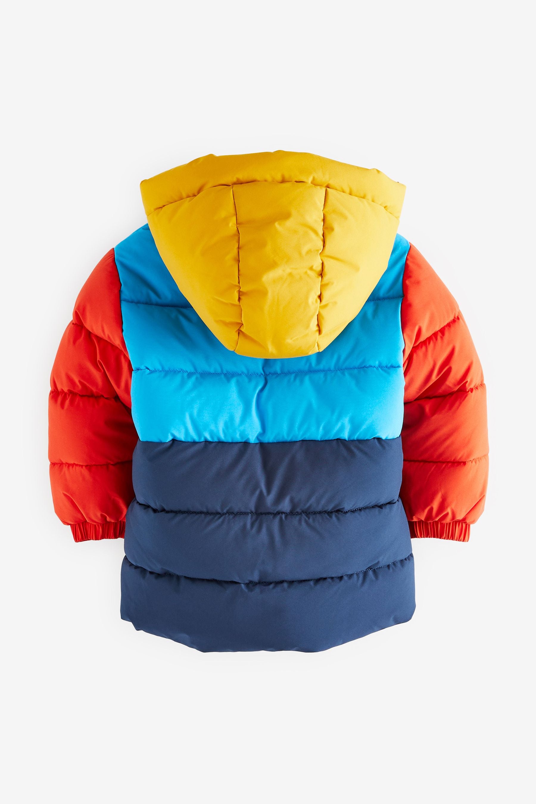 Blue Colourblock Padded Coat (3mths-7yrs)