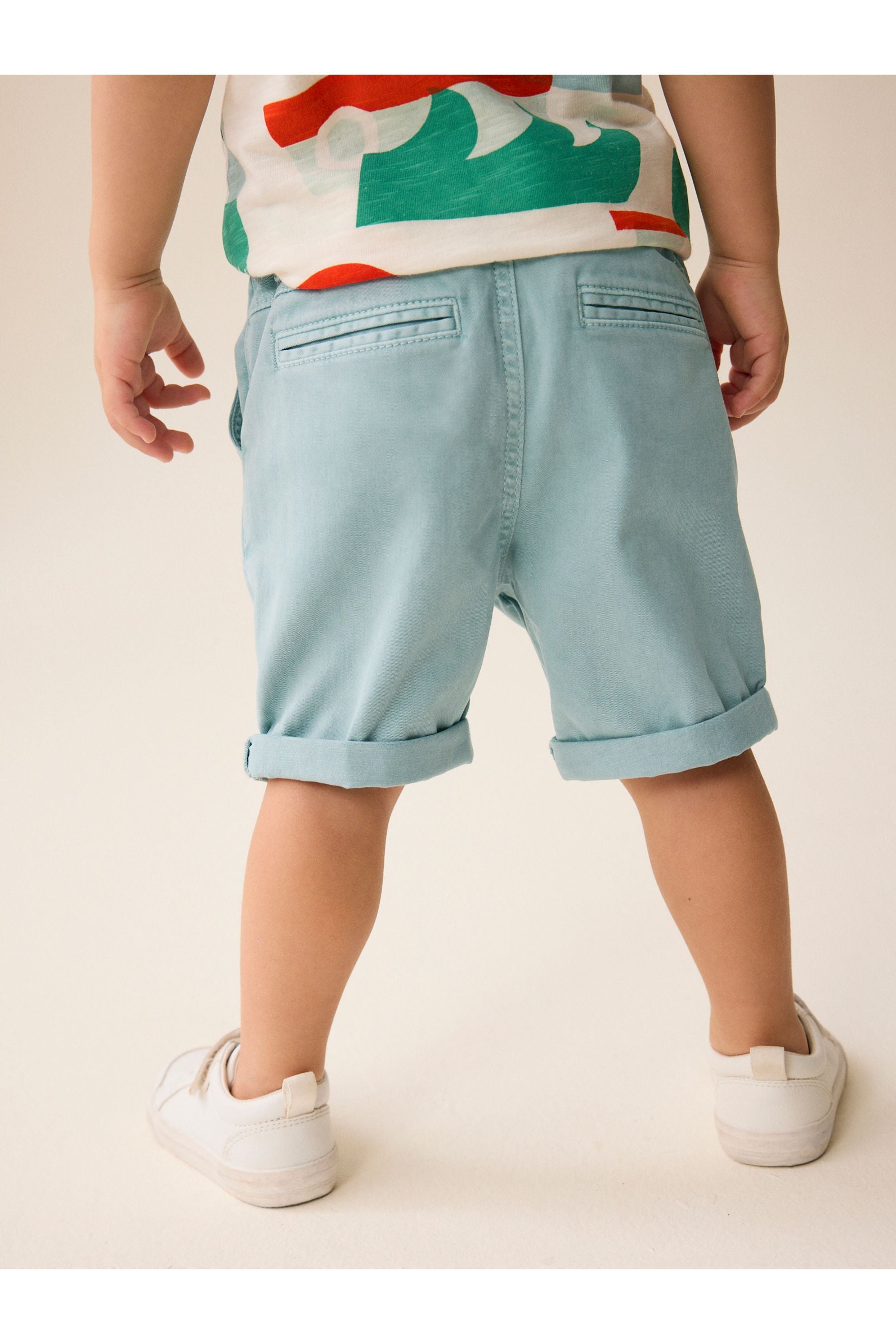 Light Blue Washed Chinos Shorts (12mths-16yrs)