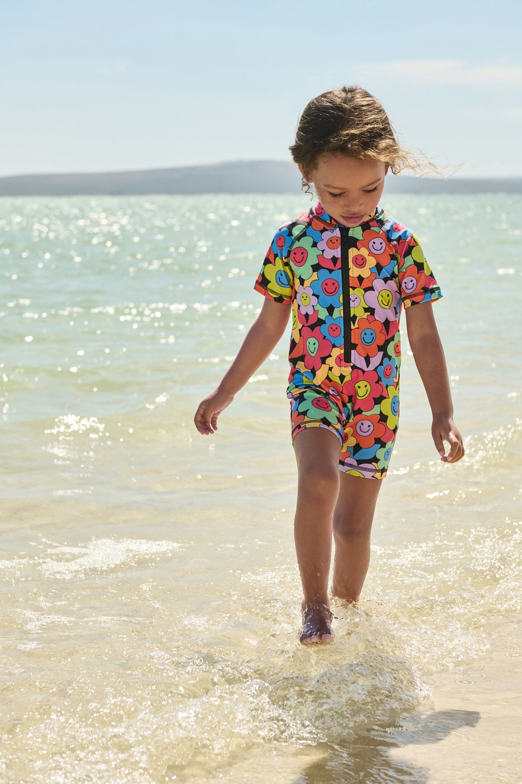 Multi Bright Floral Sunsafe Swimsuit (3mths-7yrs)